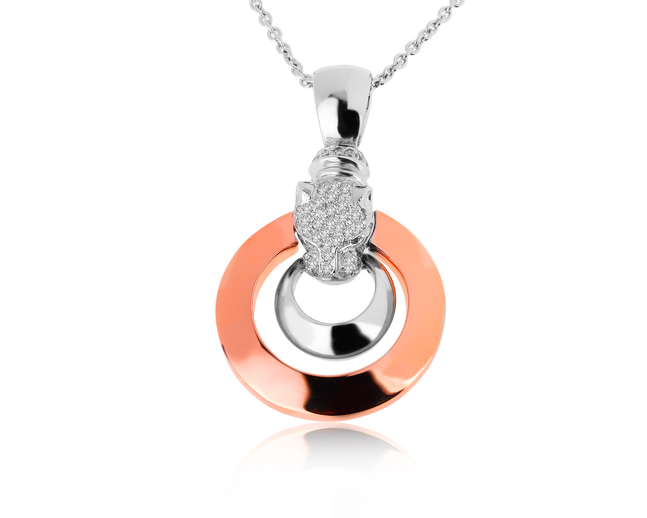 Женственный золотой кулон с бриллиантами 0.52ct 160820/2