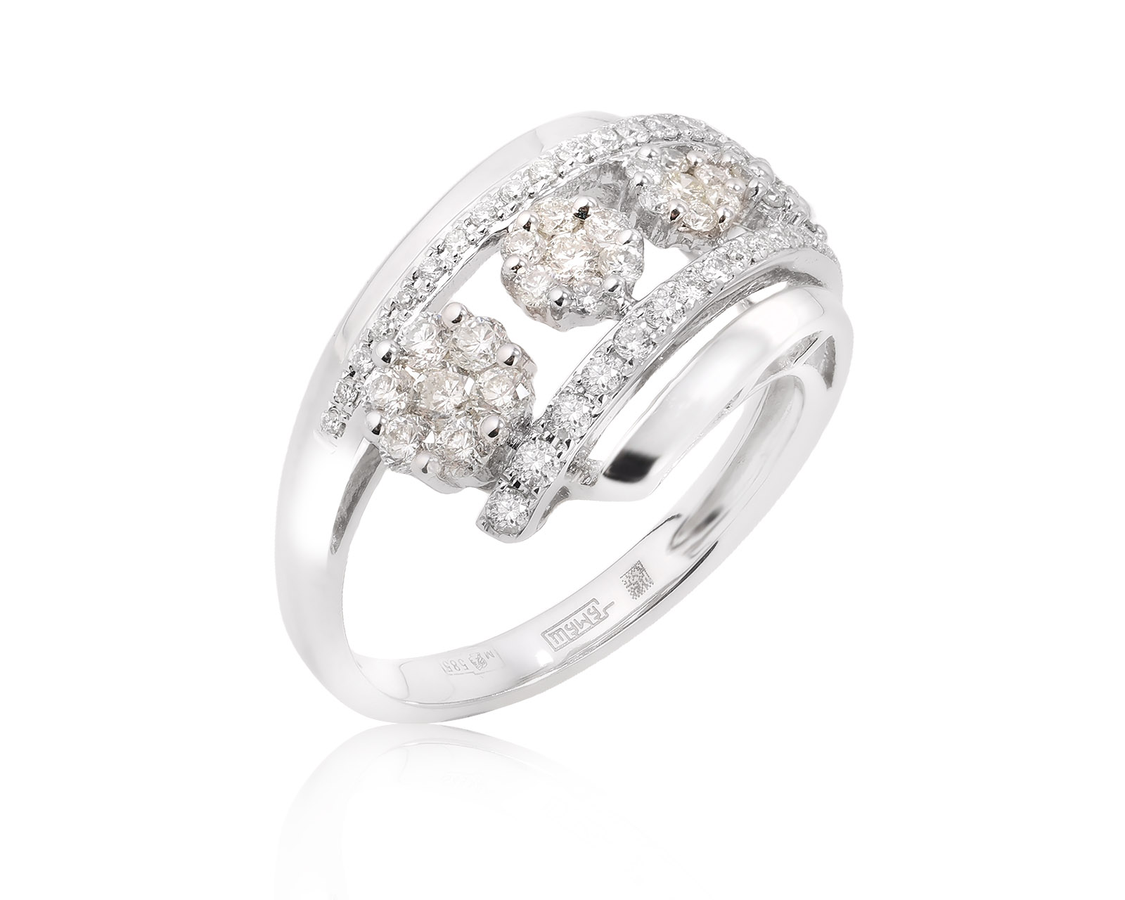 Оригинальное золотое кольцо с бриллиантами 0.74ct Constantin Artmayer 181225/КМ295