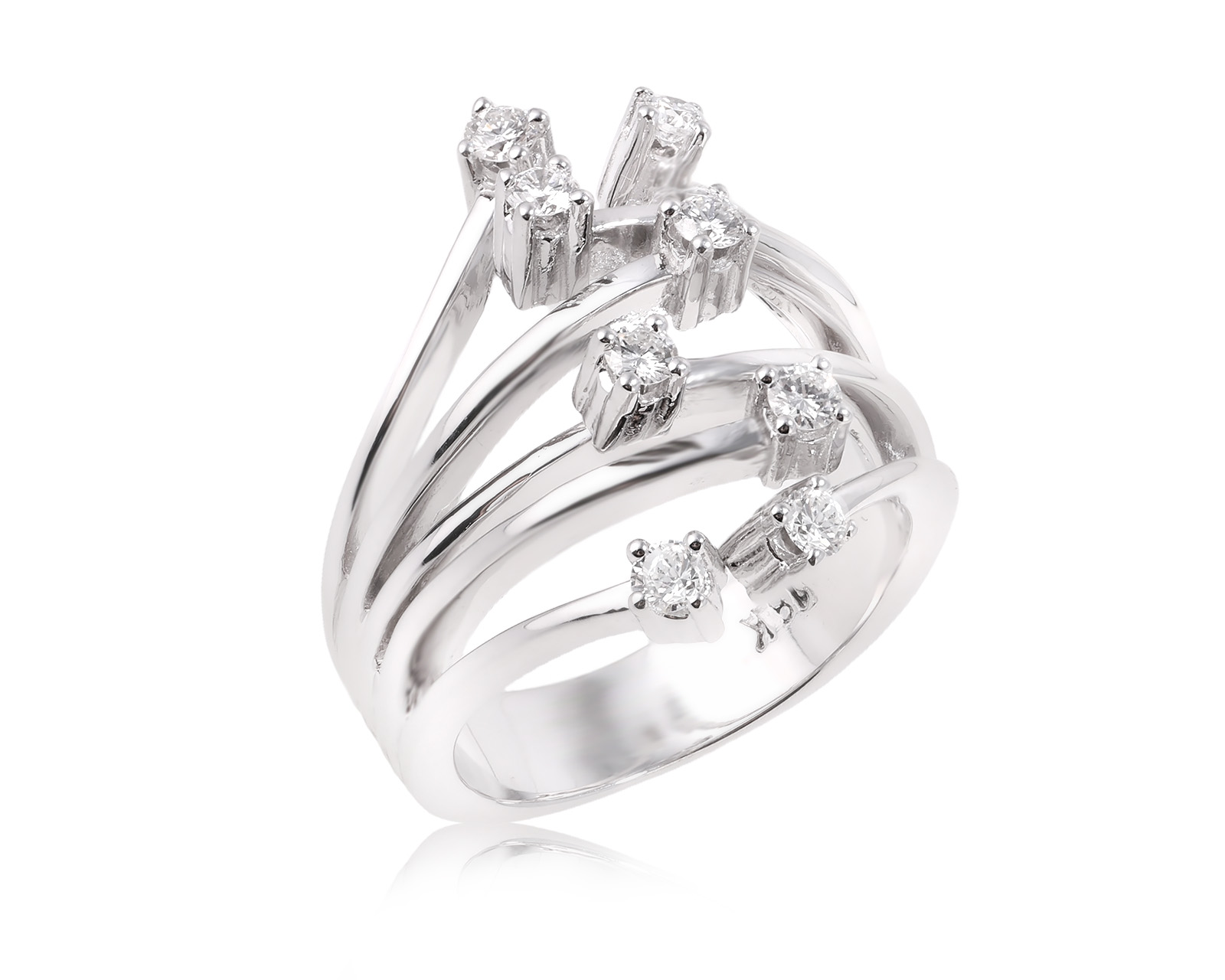 Золотое кольцо с бриллиантами 0.40ct 141225/9