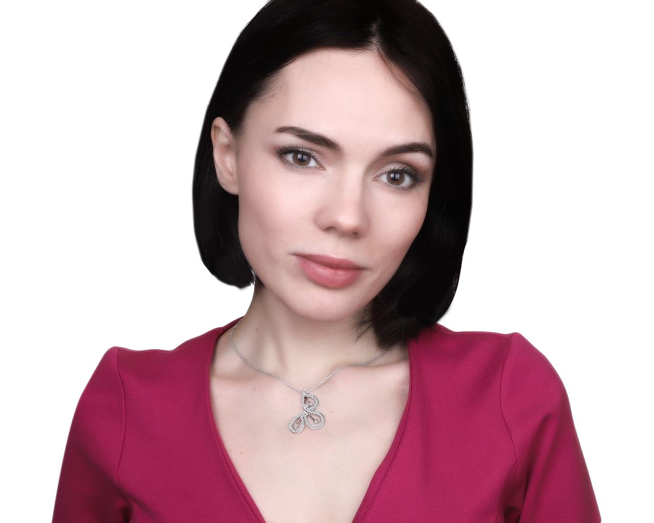 Роскошный золотой кулон с бриллиантами 0.80ct