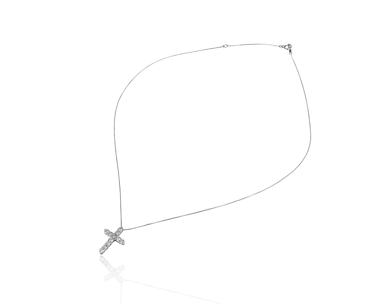 Завораживающий платиновый кулон с бриллиантами 1.00ct