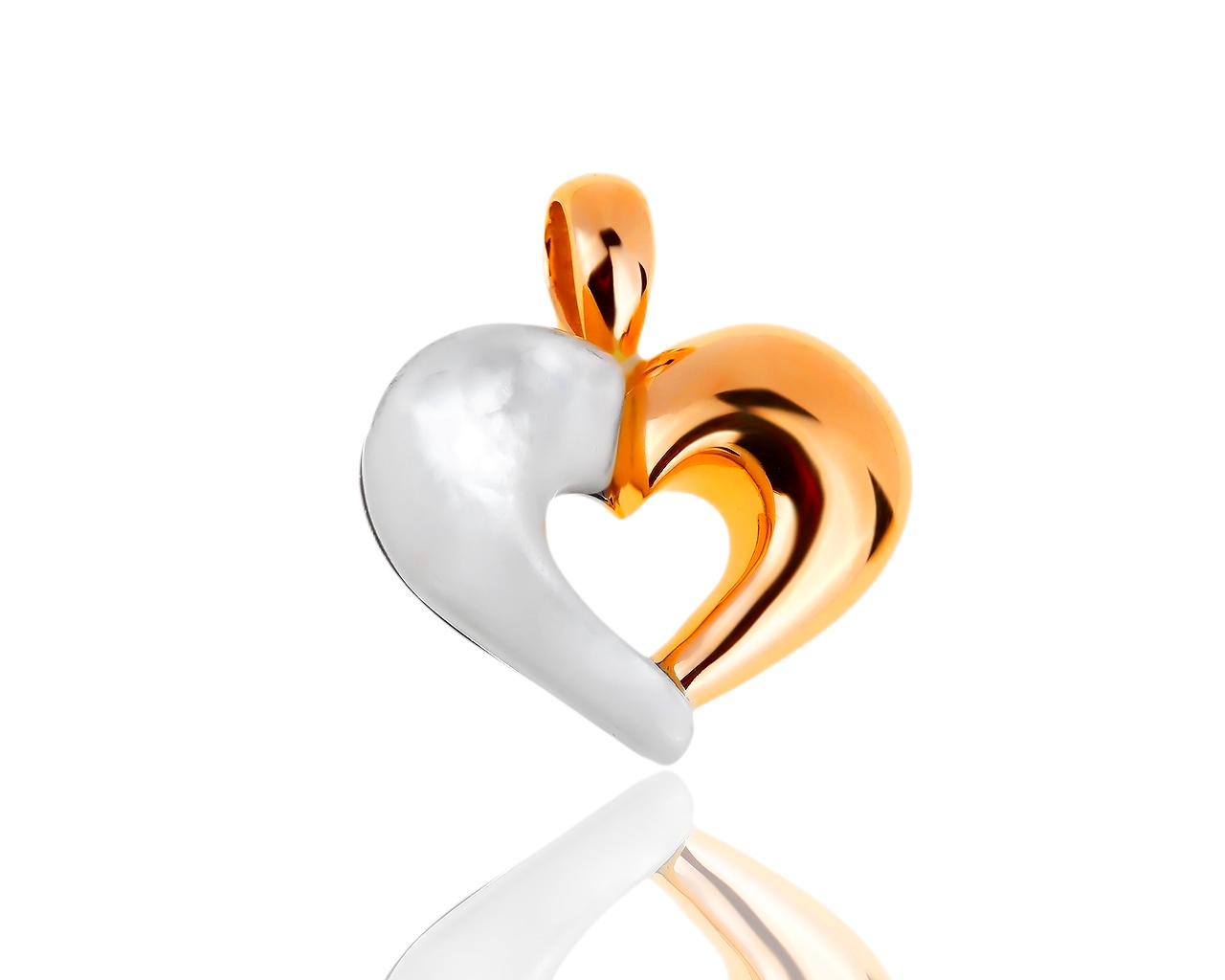 Оригинальный золотой кулон с перламутром Van Cleef and Arpels 050719/5