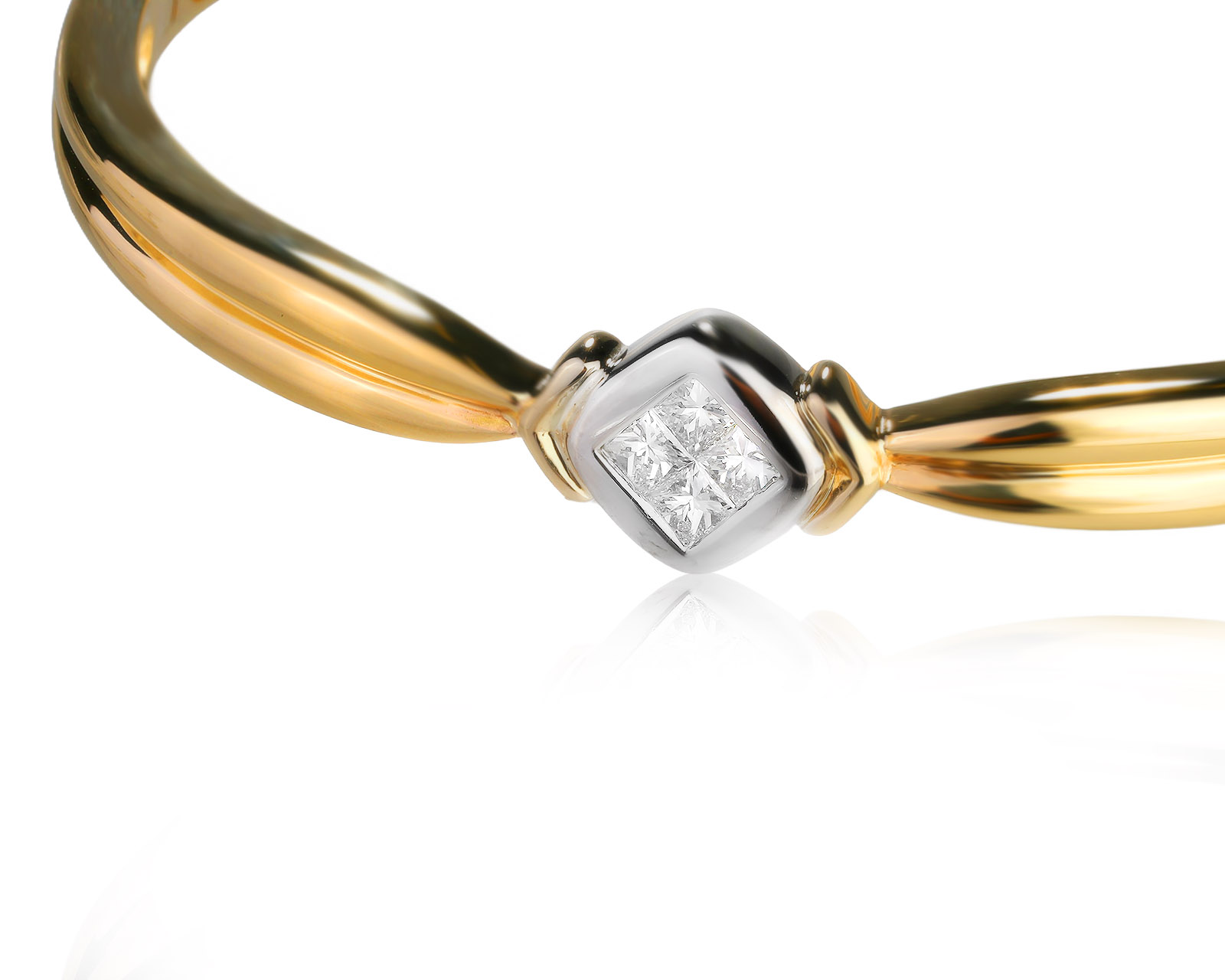 Золотой браслет с бриллиантами 0.40ct