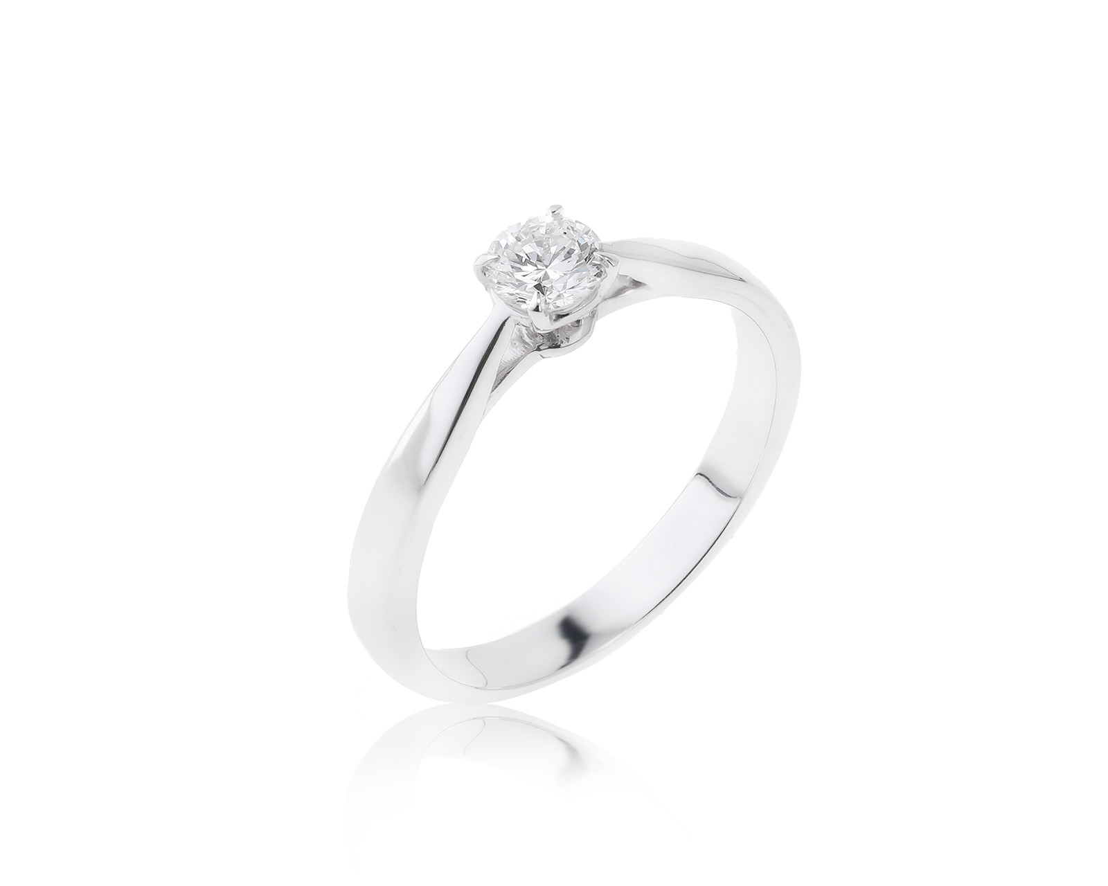 Золотое кольцо с бриллиантом 0.29ct 030723/6