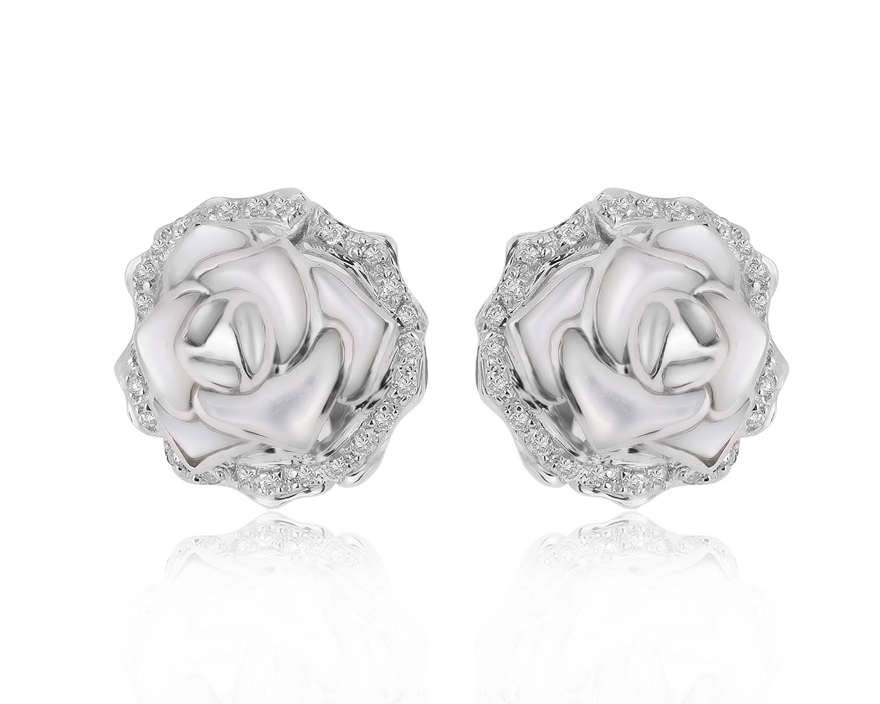 Оригинальные золотые серьги с бриллиантами 0.26ct Mauro Conti Tahiti 270820/13