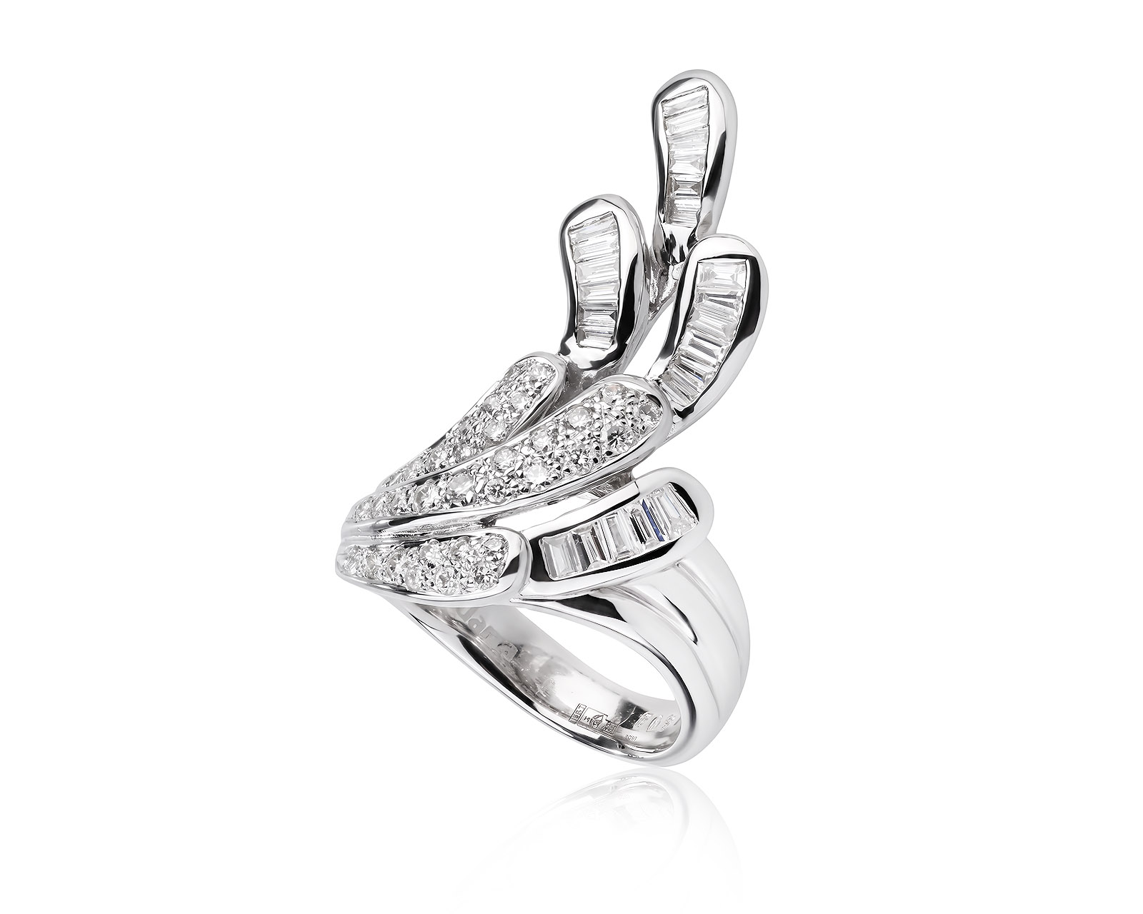 Оригинальное золотое кольцо с бриллиантами 1.09ct Damas 080726/2