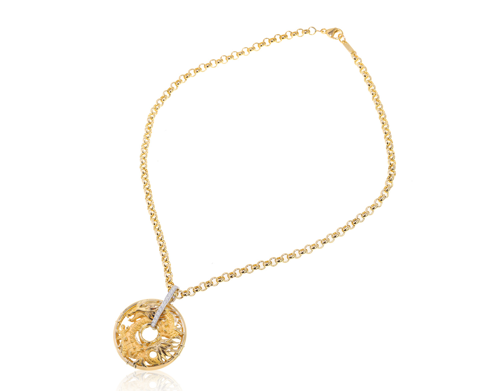 Оригинальный золотой кулон Carrera y Carrera Shanghai Medium