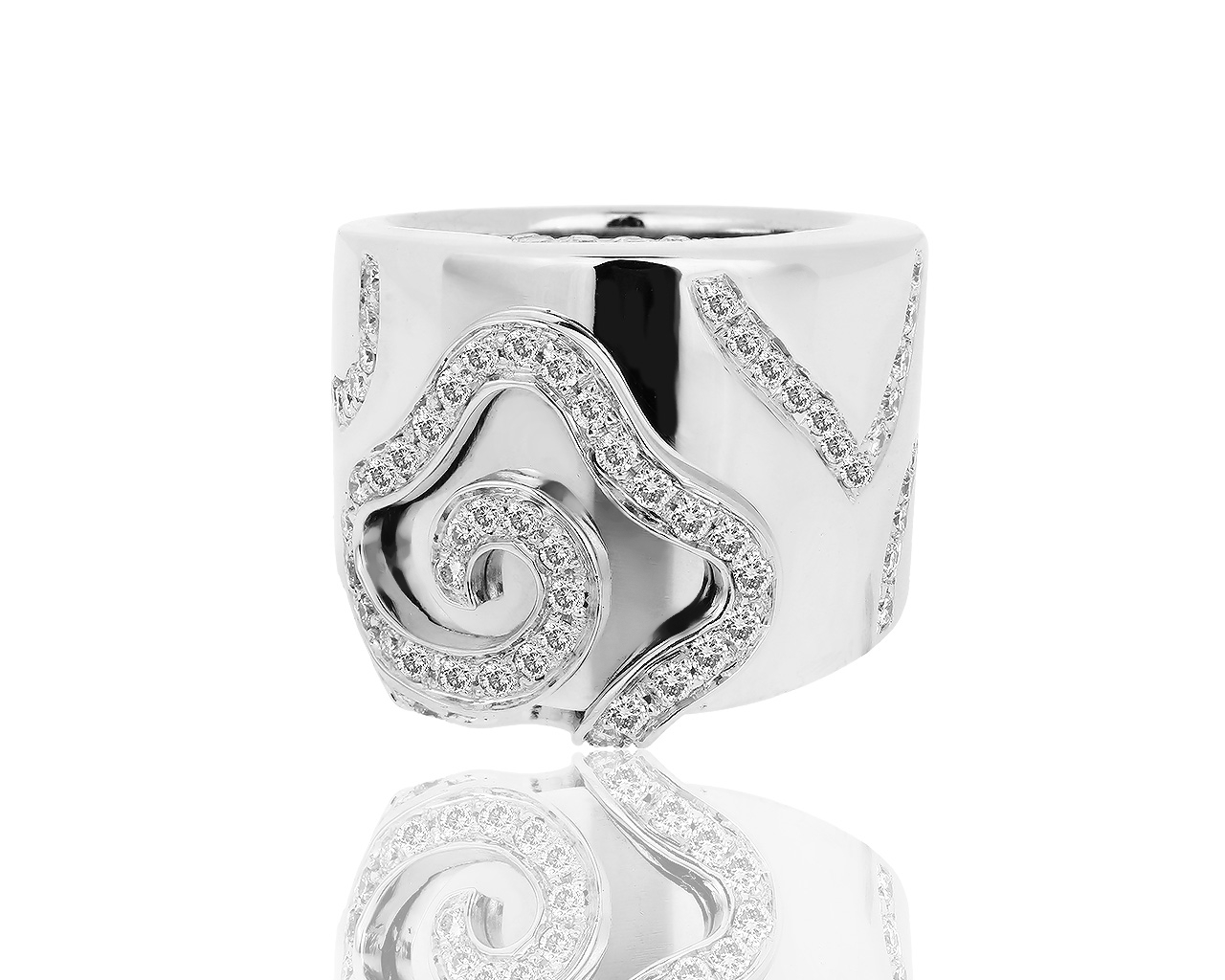 Итальянское золотое кольцо с бриллиантами 1.04ct La Nouvelle 010818/8