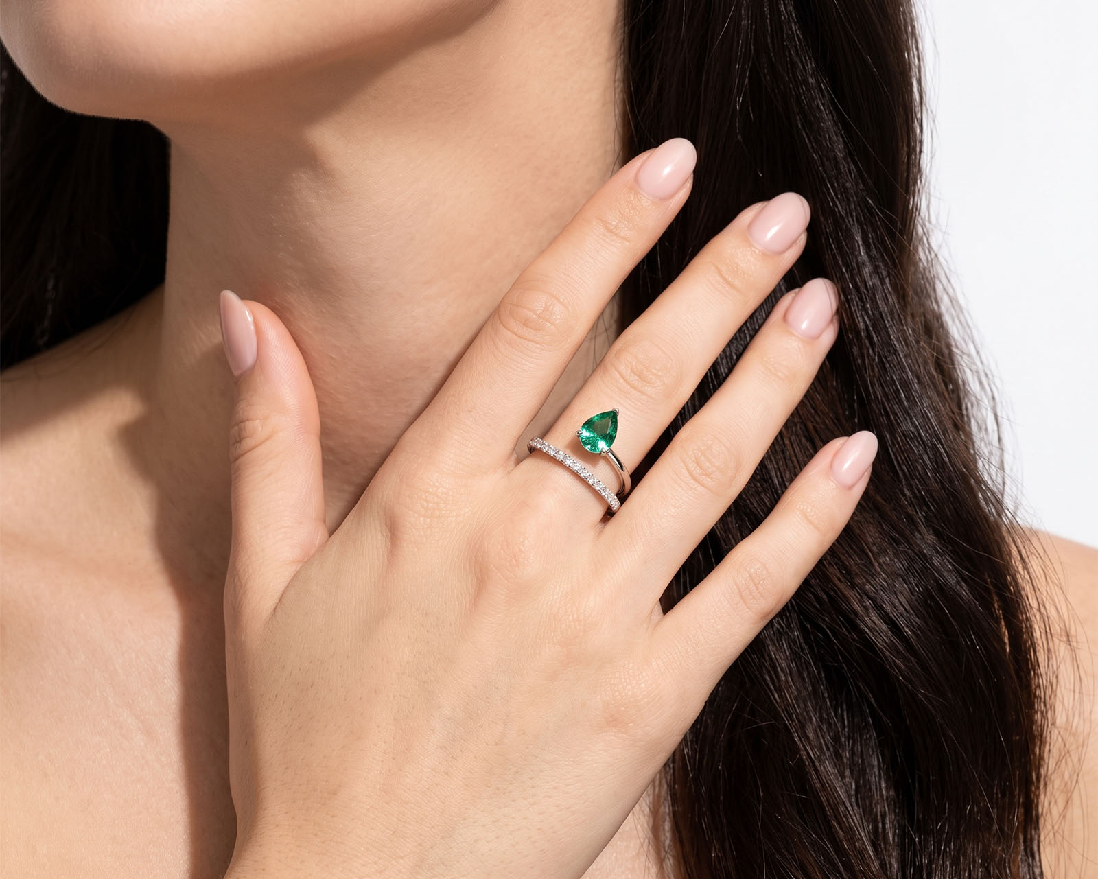 Платиновое кольцо с турмалином параиба 0.96ct Evgeny Matveev