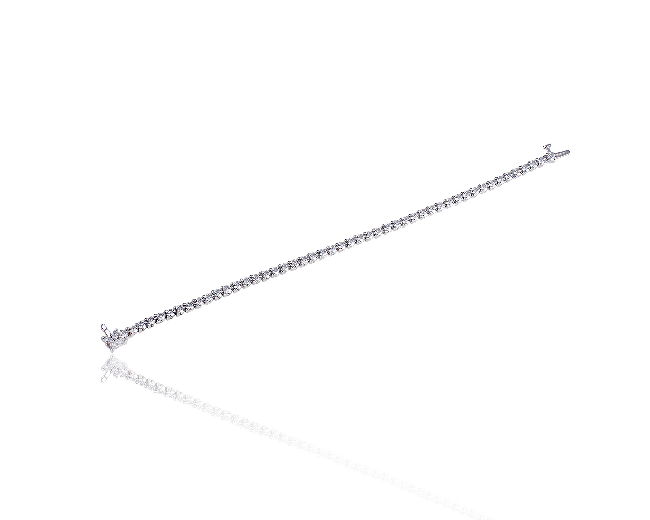 Оригинальный платиновый браслет с бриллиантами 4.60ct Tiffany&Co 070919/2