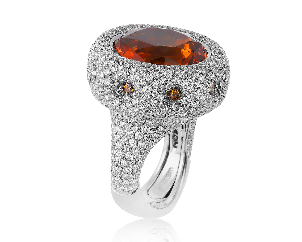 Оригинальное золотое кольцо с цитрином 17.40ct Palmiero 010819/05