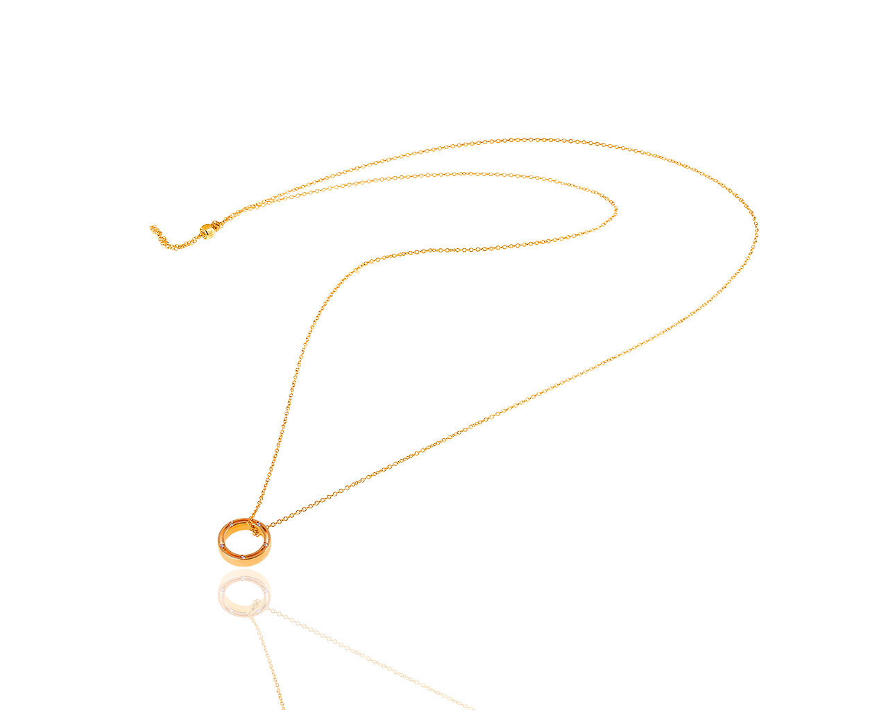 Золотой кулон с бриллиантами 0.09ct Damiani D.Side