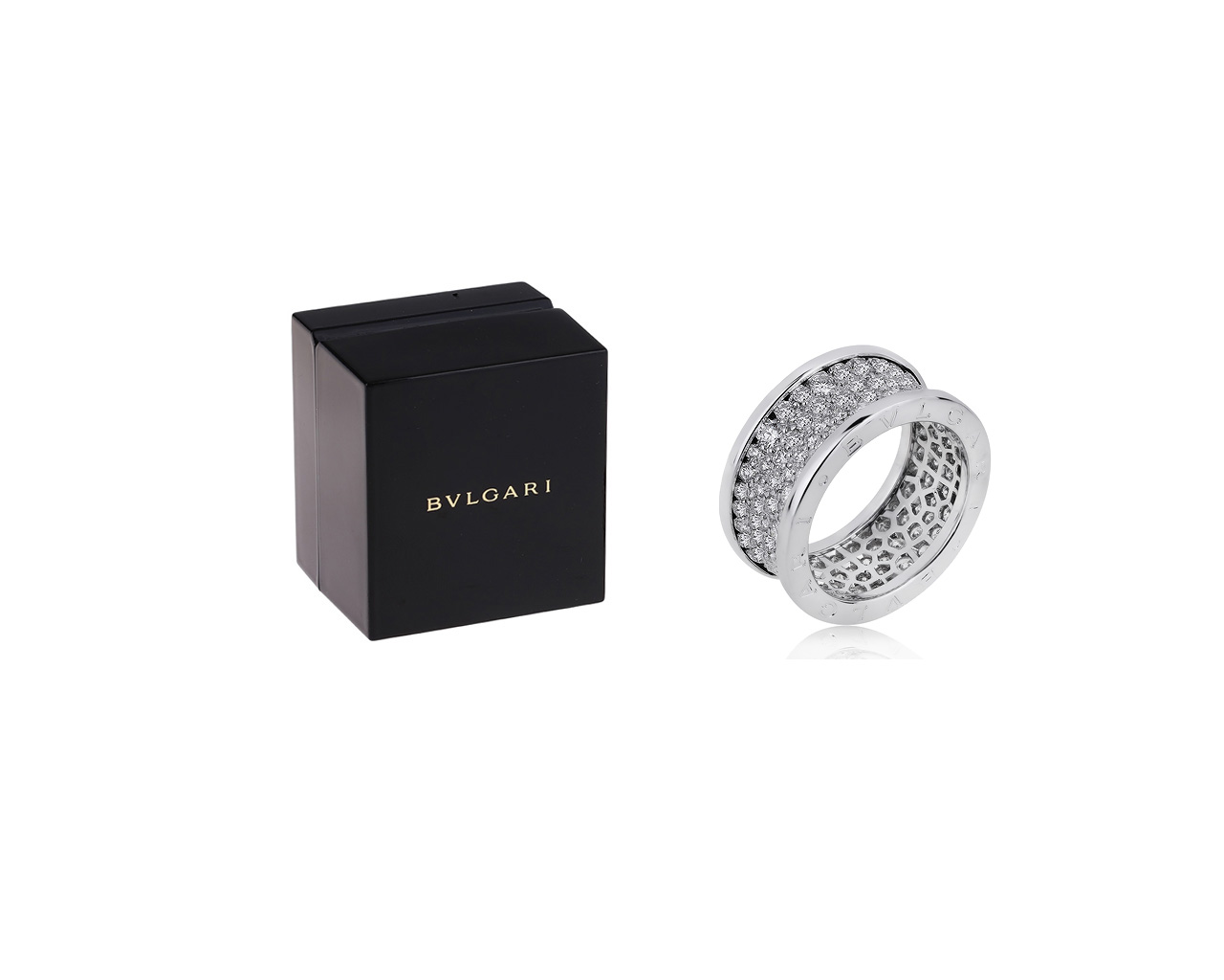 Оригинальное золотое кольцо с бриллиантами 2.80ct Bvlgari