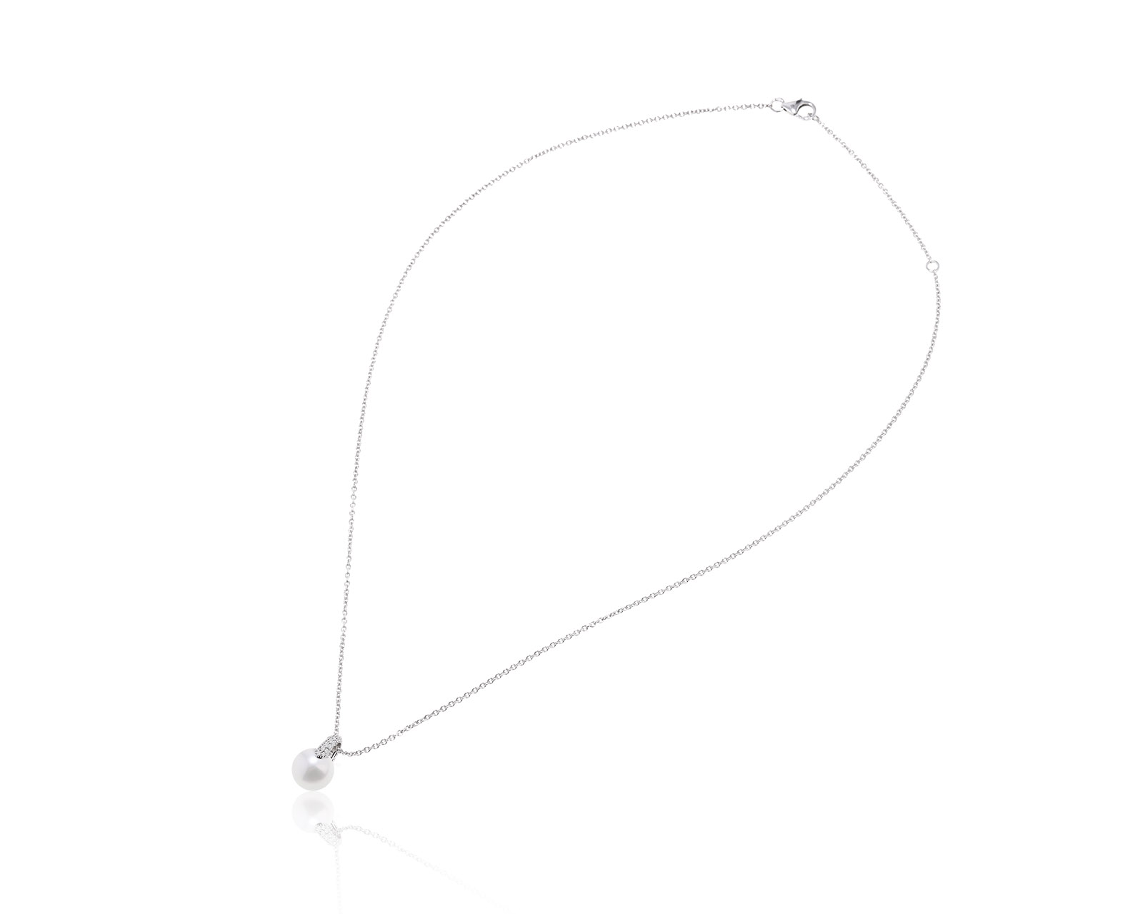 Оригинальный золотой кулон с жемчугом 8.50 мм Mikimoto