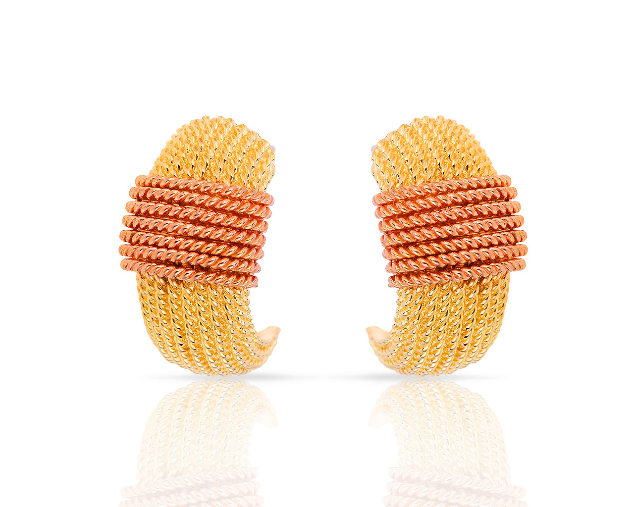 Шикарные золотые серьги Roberto Coin Oro Classic 290518/10