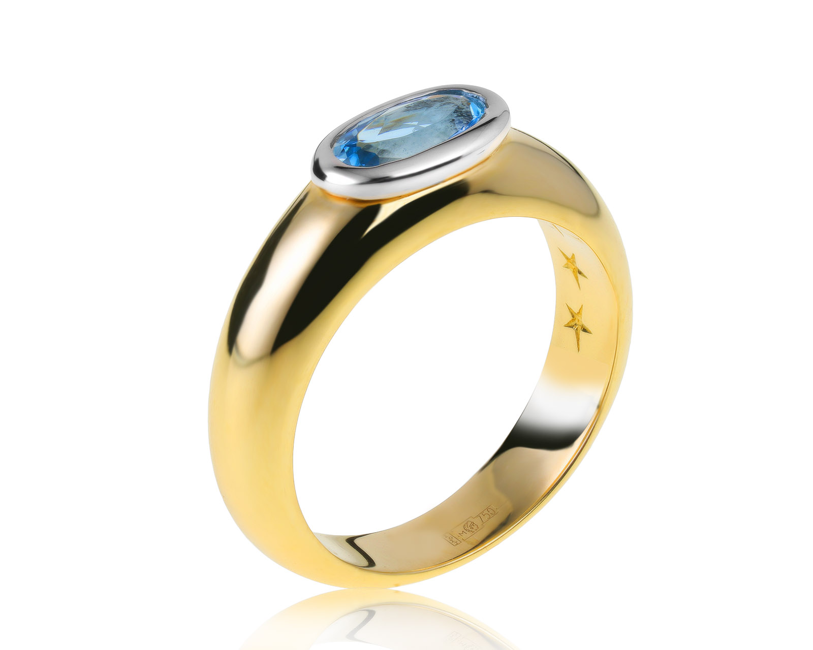 Оригинальное золотое кольцо с топазом 0.54ct H.Stern 240521/4
