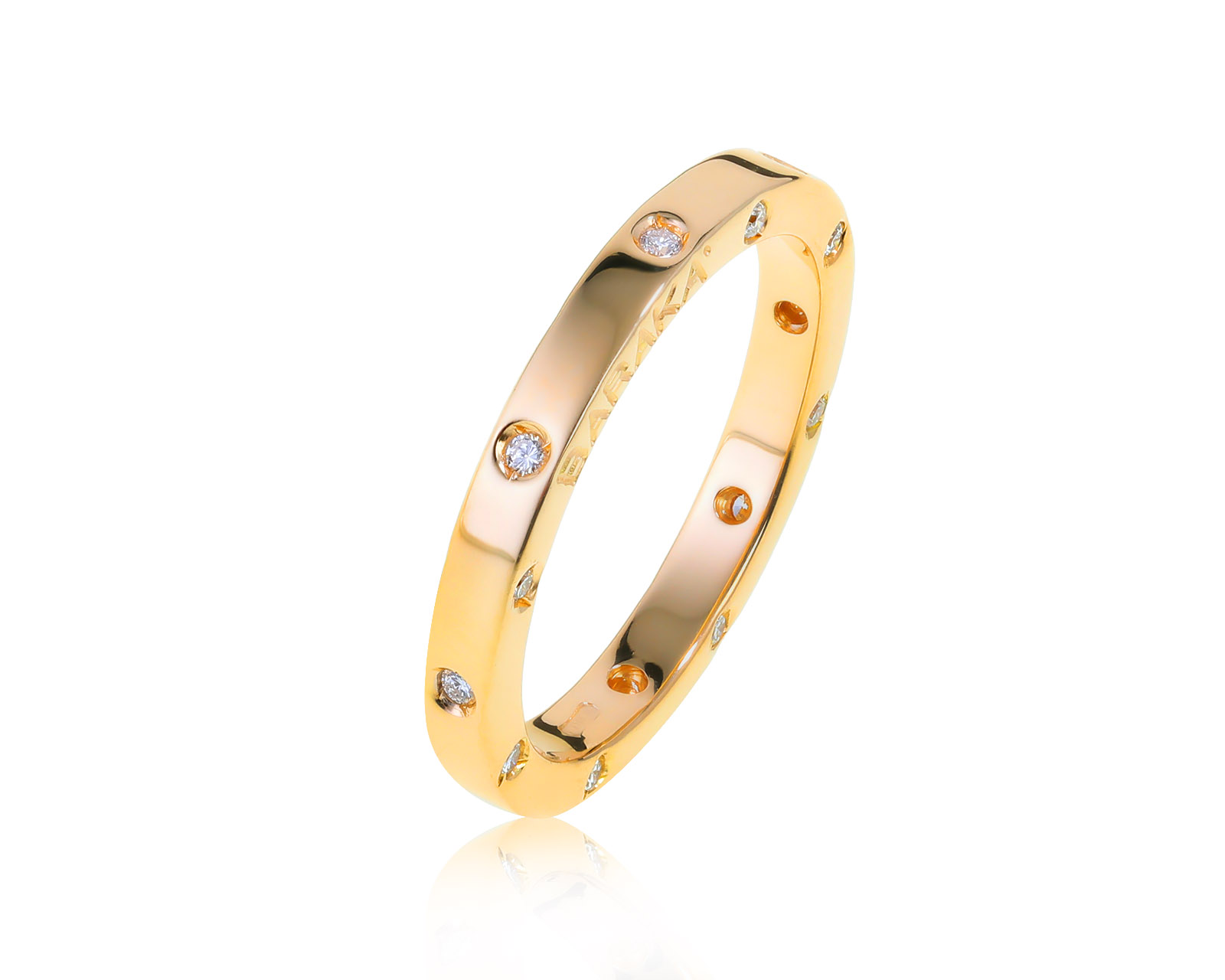 Оригинальное золотое кольцо с бриллиантами 0.23ct Baraka