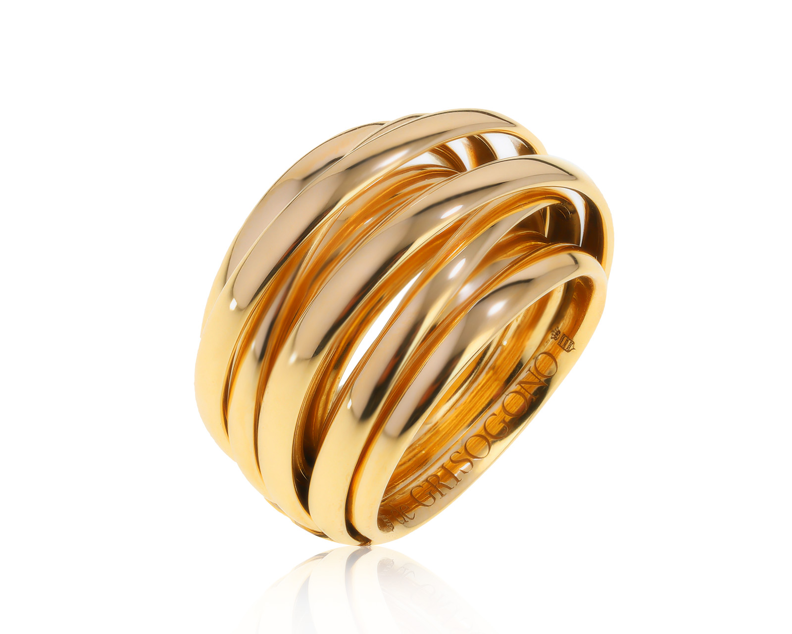 Оригинальное золотое кольцо De Grisogono Allegra