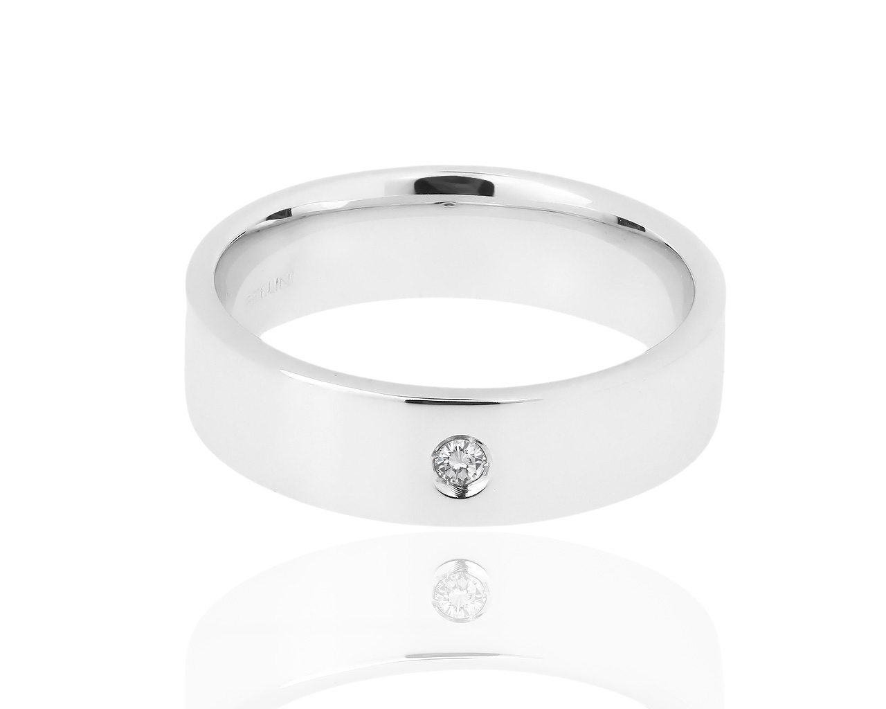 Обручальное золотое кольцо с бриллиантом Bellini 310119/7