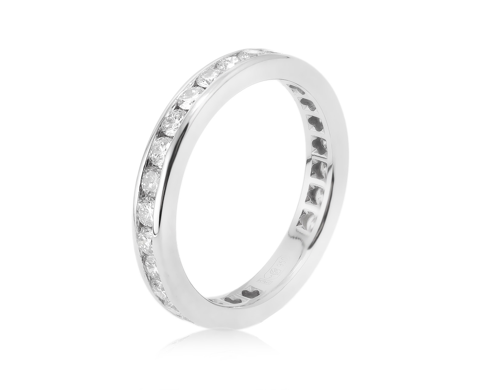 Оригинальное платиновое кольцо Tiffany&Co Wedding 131123/2