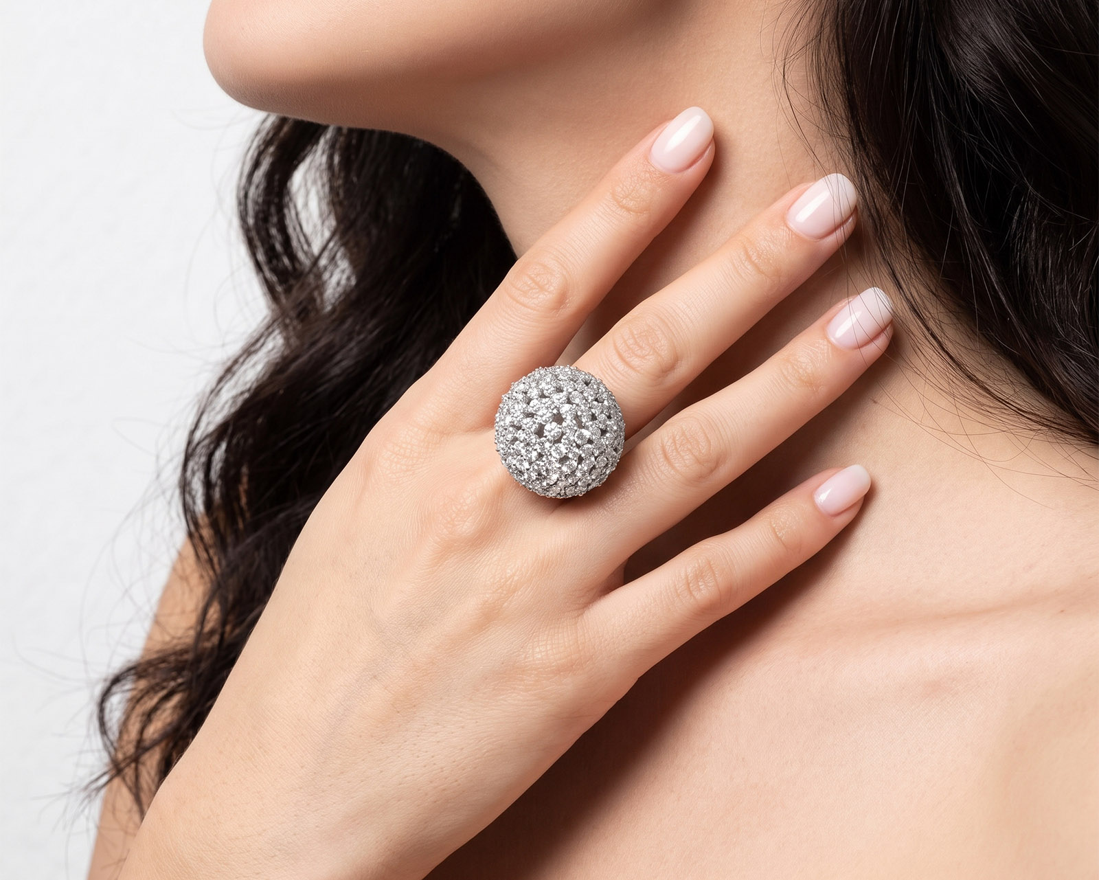 Оригинальное золотое кольцо с бриллиантами 5.05ct Crivelli