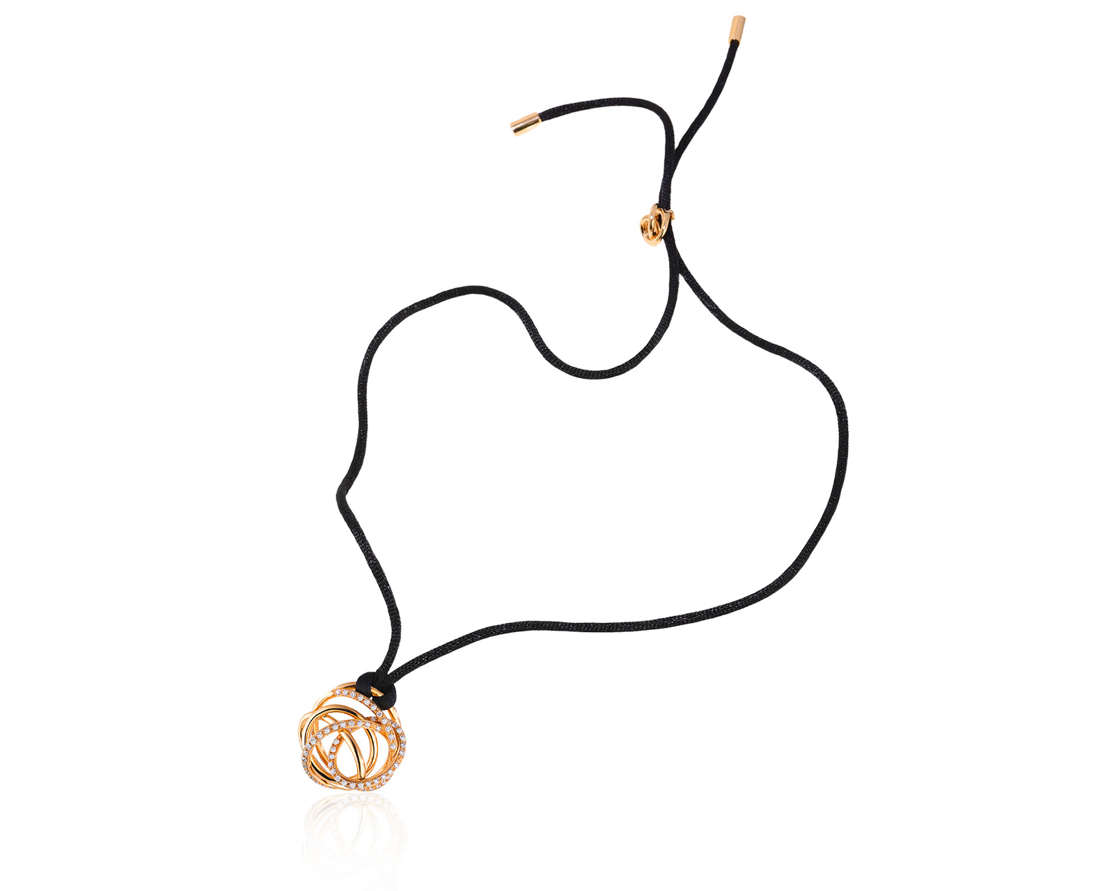 Оригинальное золотое колье с бриллиантами 1.92ct De Grisogono Matassa