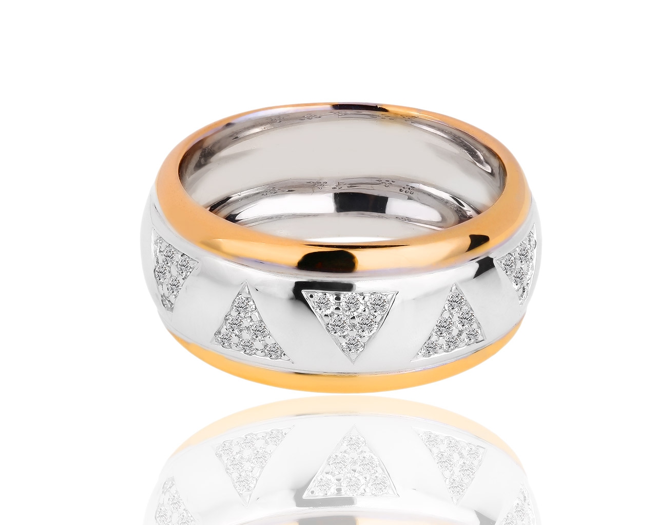 Необычное золотое кольцо с бриллиантами 0.23ct 081018/5 Необычное золотое кольцо с бриллиантами 0.23ct 081018/5