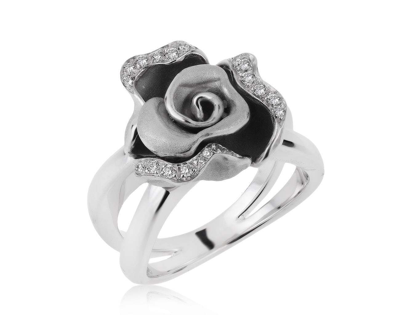 Оригинальное золотое кольцо с бриллиантами 0.12ct Annamaria Cammilli 120720/5