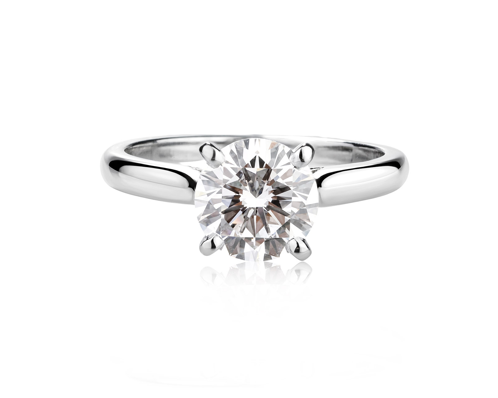 Оригинальное платиновое кольцо с бриллиантом 1.53ct Cartier 1895 Solitaire