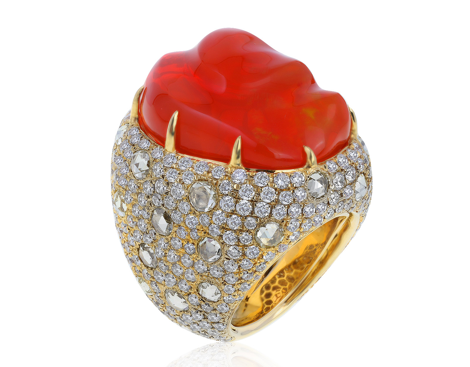 Золотое кольцо с опалом 23.00ct 170621/8