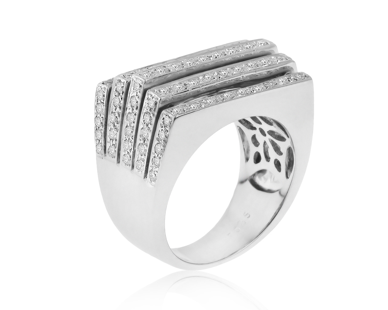 Прекрасное золотое кольцо с бриллиантами 0.85ct 070521/4