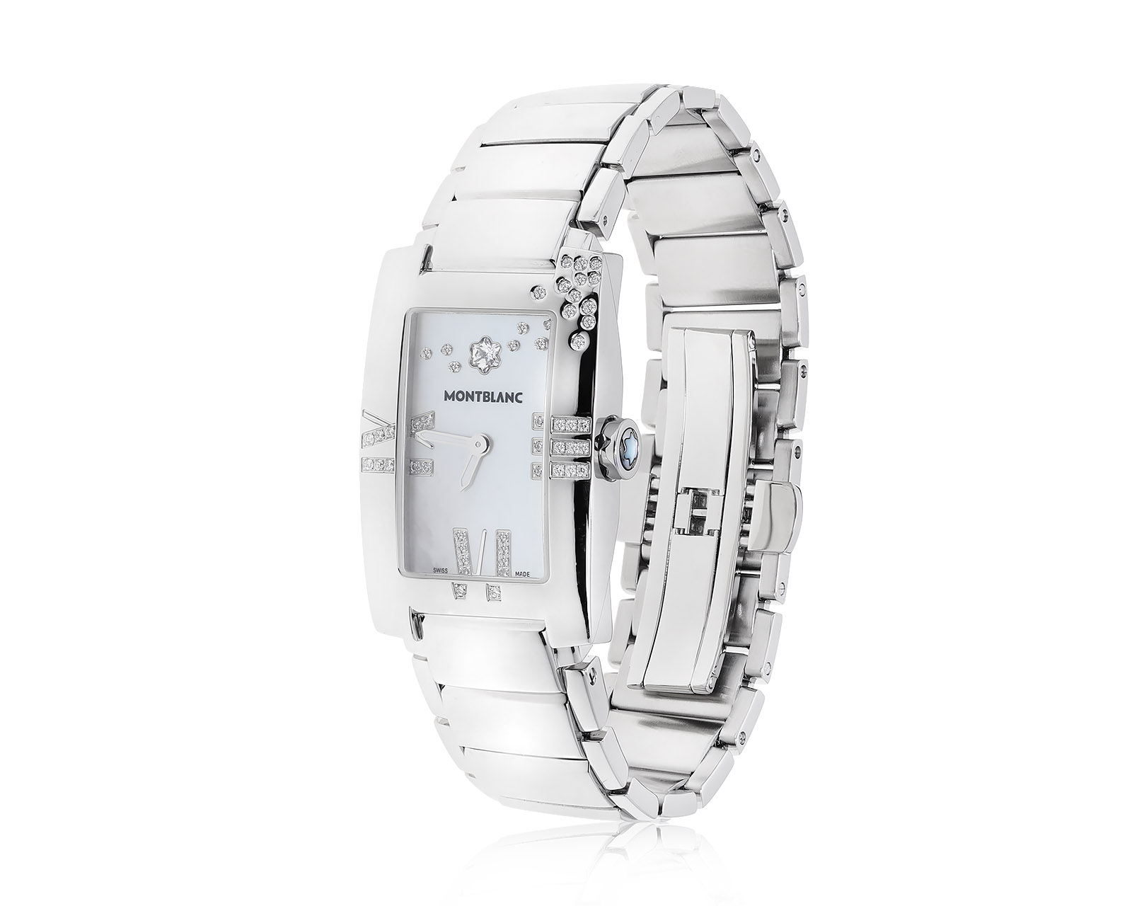 Оригинальные стальные часы Montblanc Profile Lady E 160122/1
