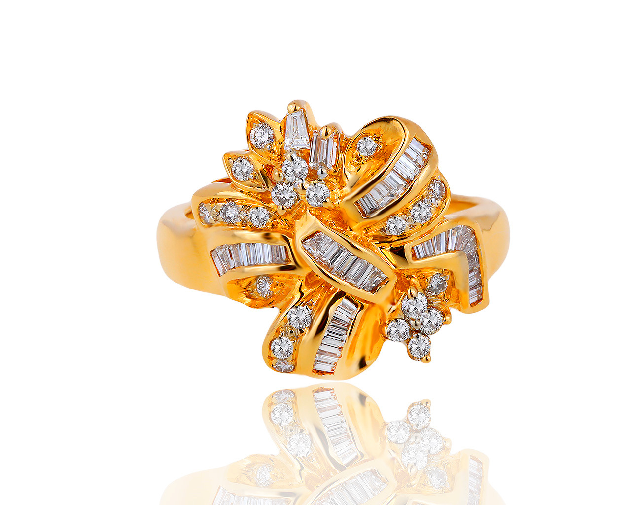 Потрясающее золотое кольцо с бриллиантами 1.02ct 250719/12