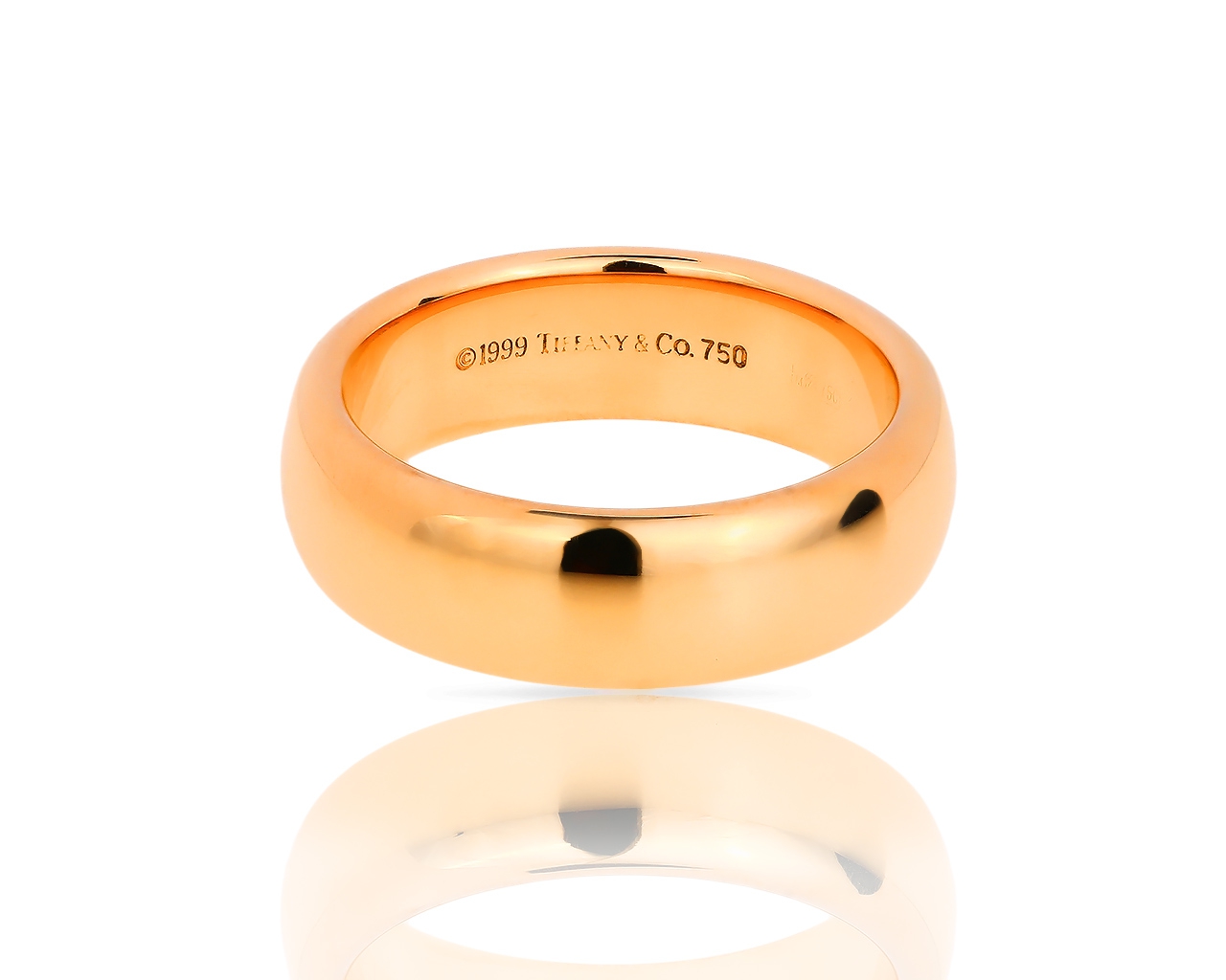 Обручальное золотое кольцо Tiffany&Co Classic Обручальное золотое кольцо Tiffany&Co Classic