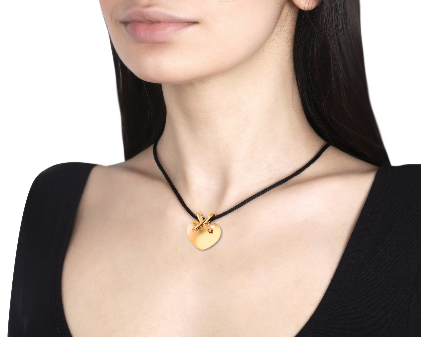 Оригинальный золотой кулон Chaumet Liens