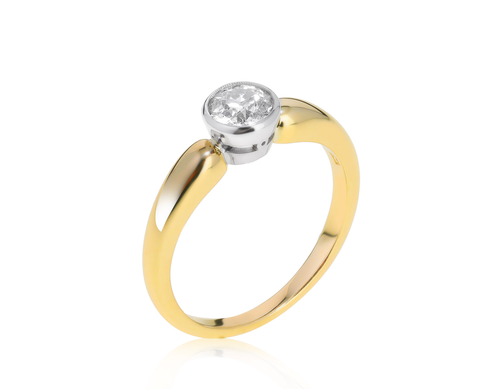 Нарядное золотое кольцо с бриллиантом 0.68ct 050422/3