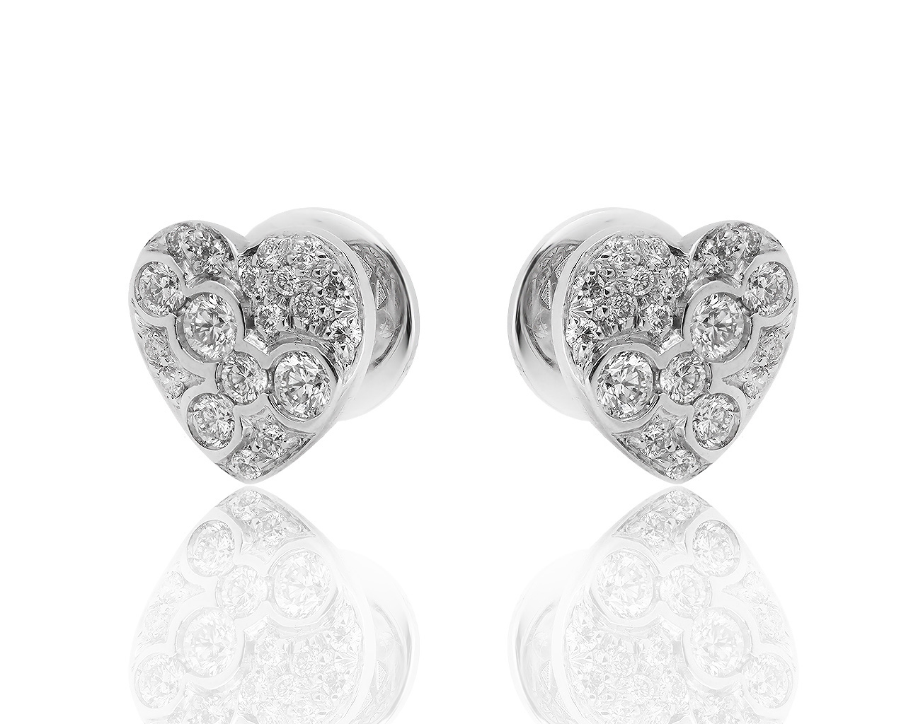 Золотые серьги с бриллиантами 1,01ct Luca Carati 250419/3