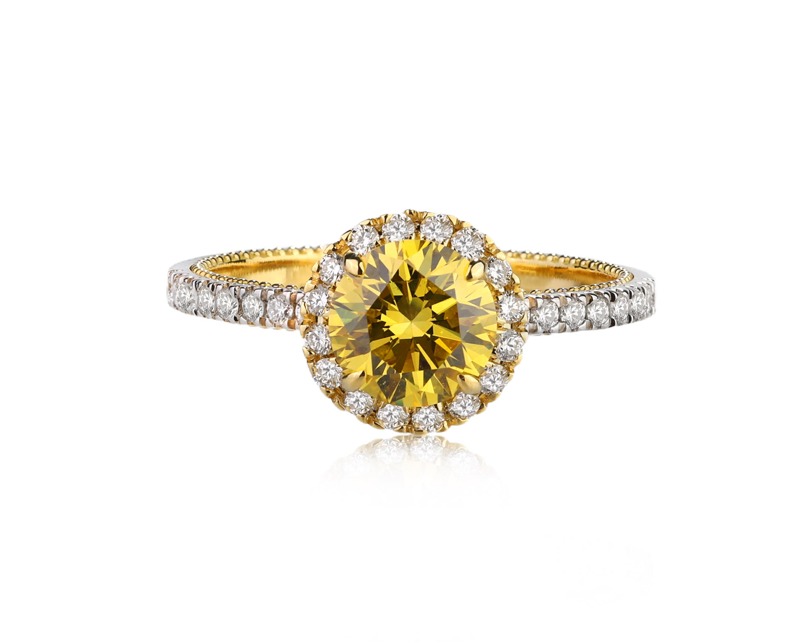 Золотое кольцо с бриллиантами 1.48ct Evgeny Matveev
