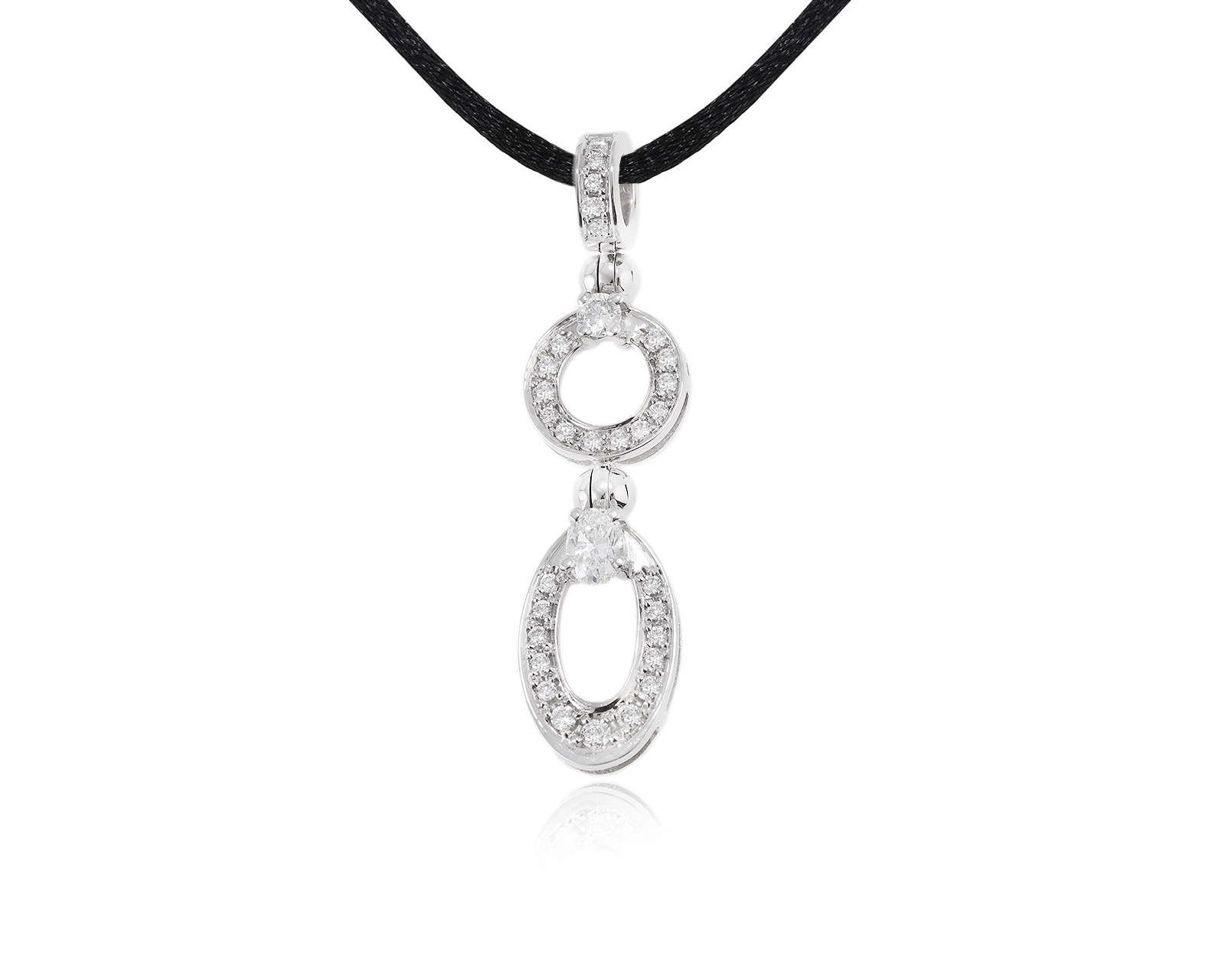 Золотой кулон с бриллиантами 0.72ct