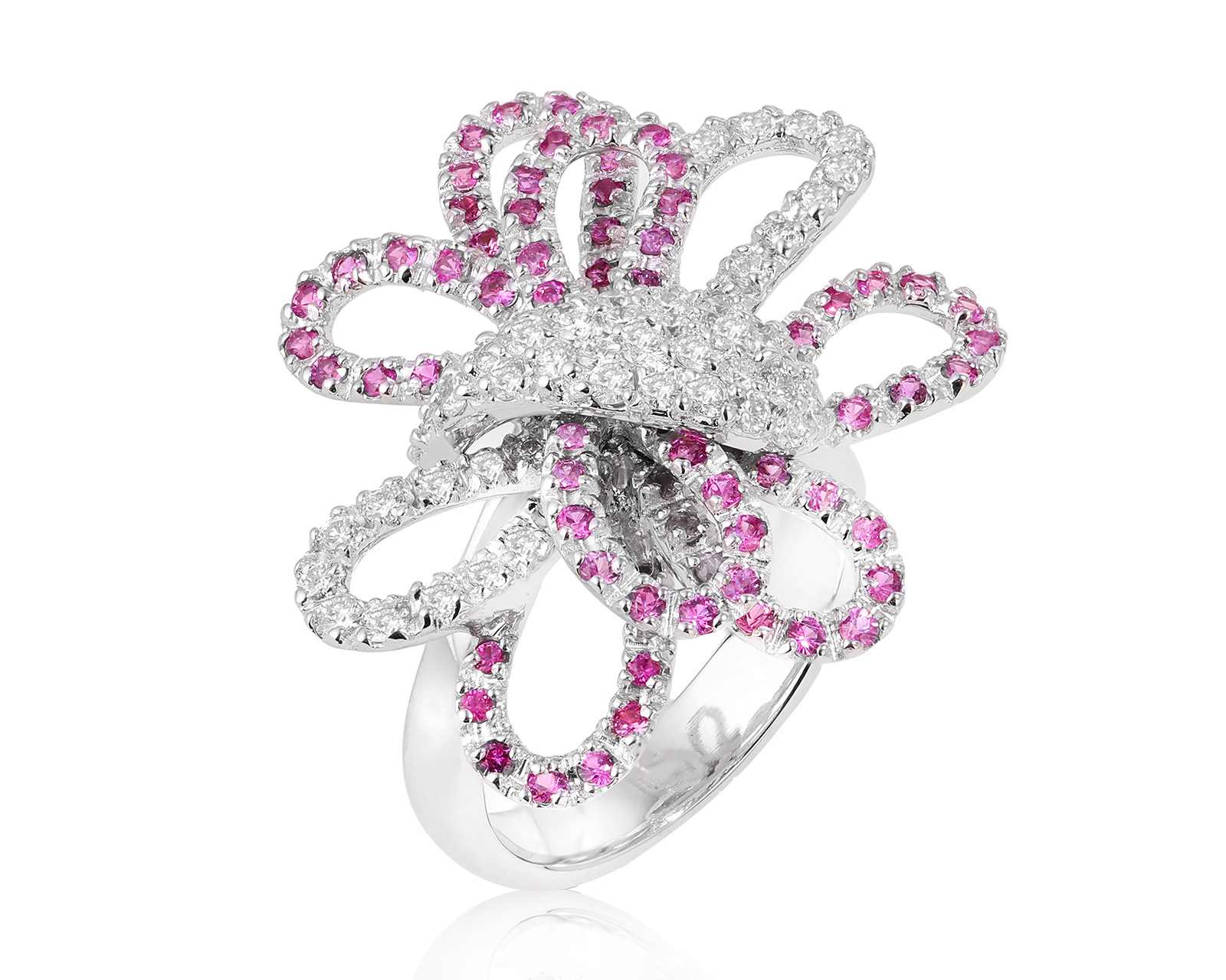 Золотое кольцо с сапфирами 1.60ct и бриллиантами 1.02ct 021224/2