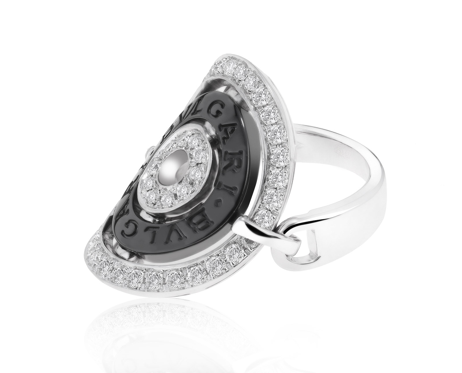 Оригинальное золотое кольцо с бриллиантами 0.60ct Bvlgari Astrale Cerchi