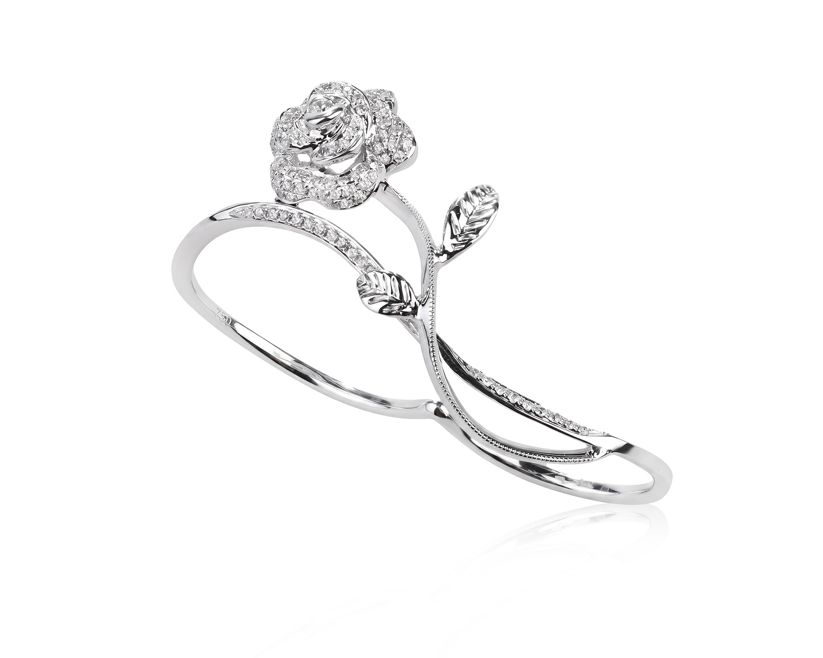 Золотое кольцо с бриллиантами 0.34ct 080626/14