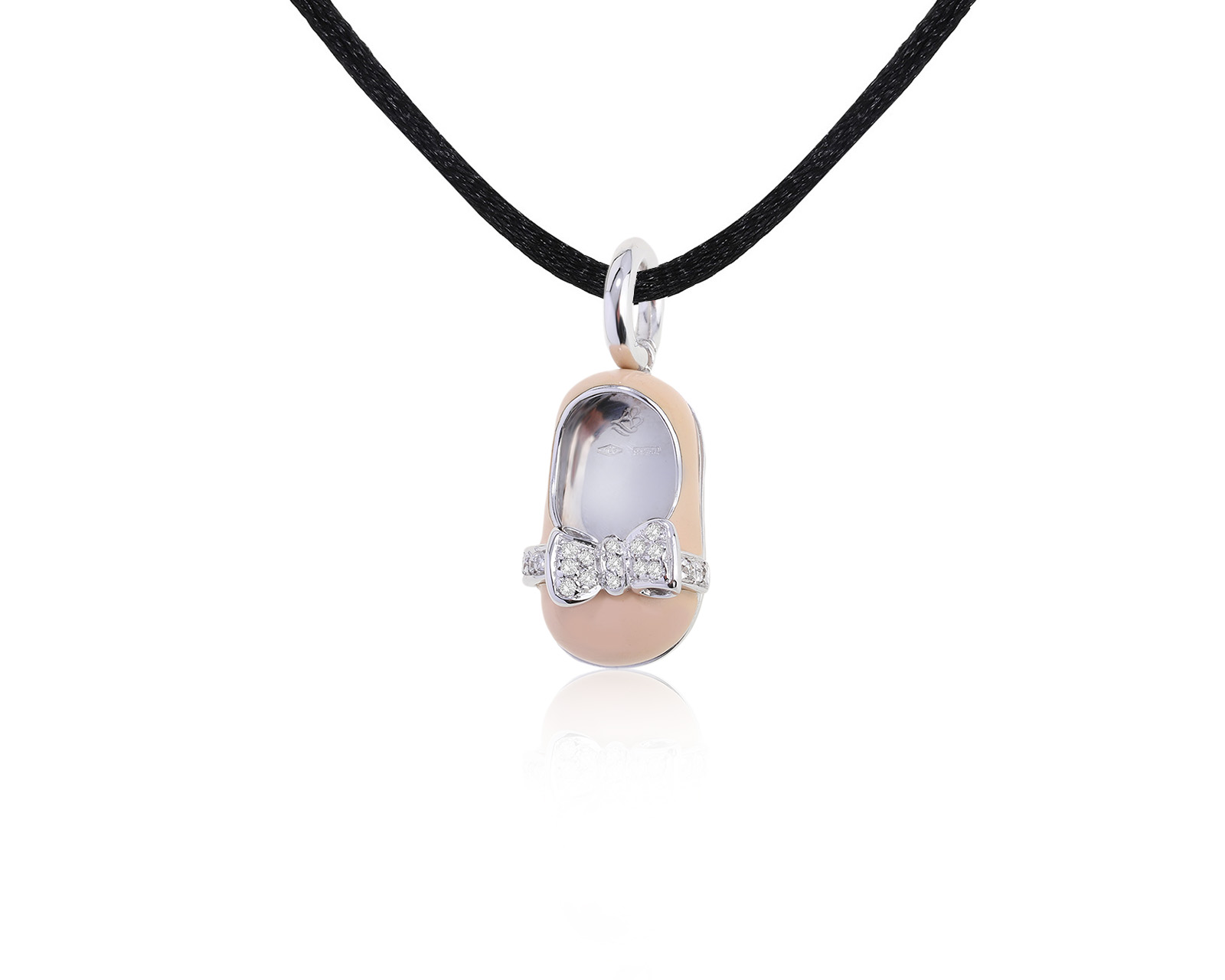 Оригинальный золотой кулон Aaron Basha Baby Shoe 080222/5