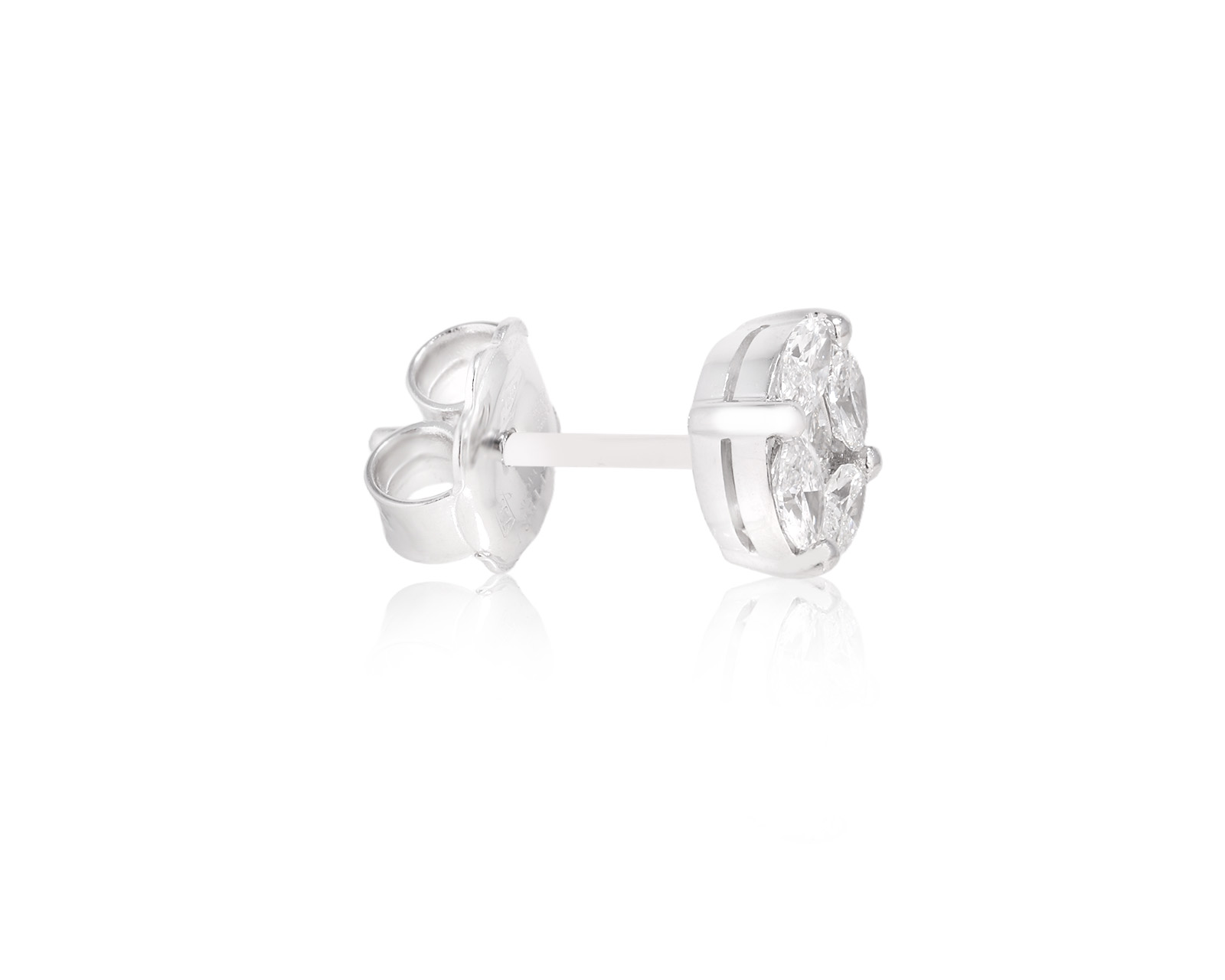 Оригинальная золотая серьга с бриллиантами 0.34ct Damiani