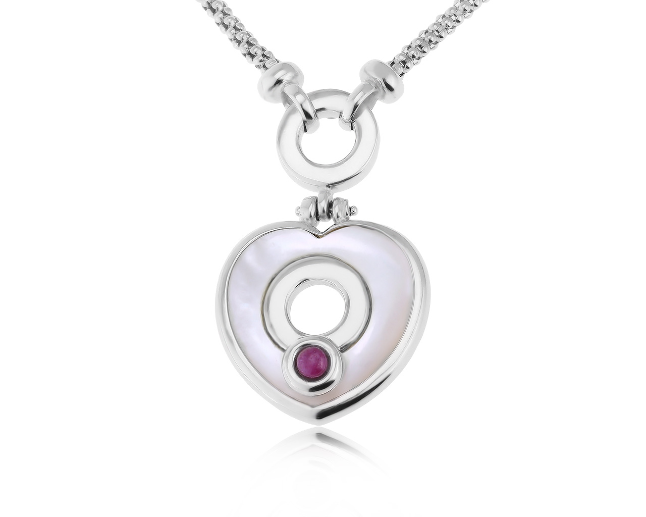 Итальянский золотой кулон с рубином 0.25ct 251220/9