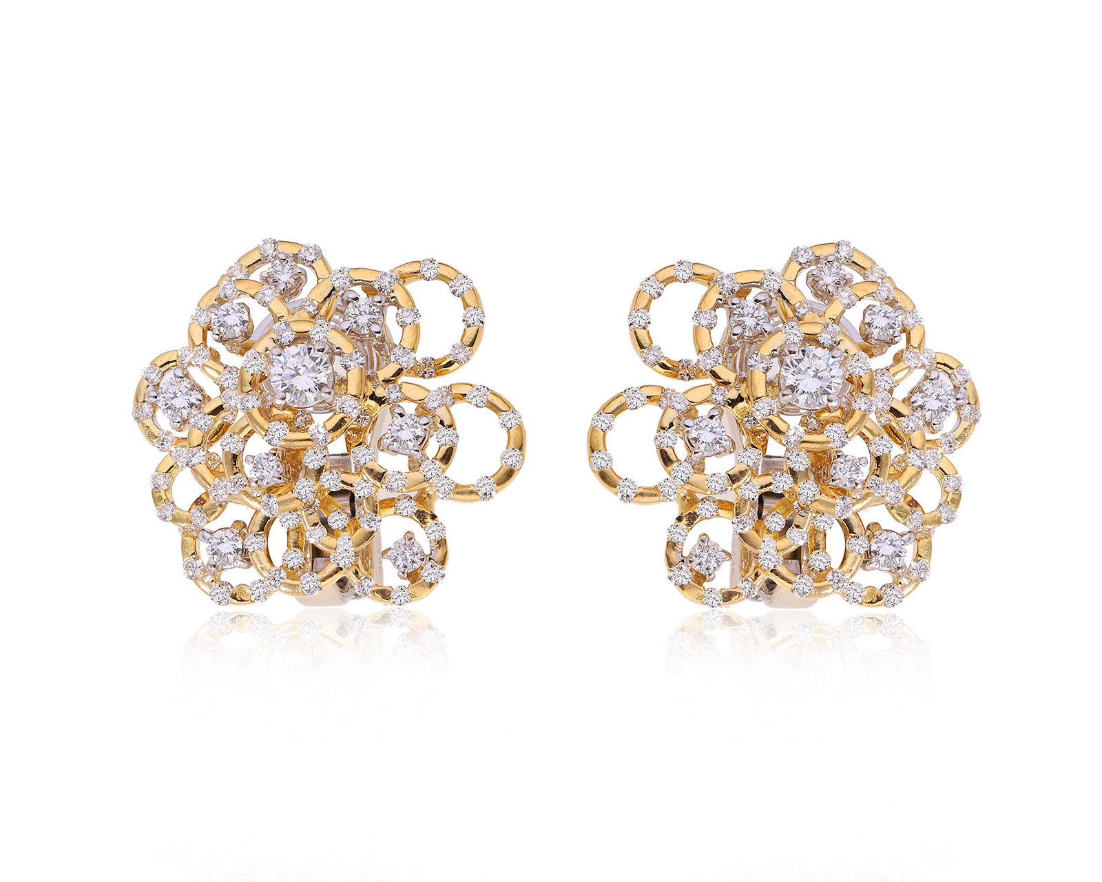 Оригинальные золотые серьги с бриллиантами 1.40ct Staurino Fratelli 051224/5