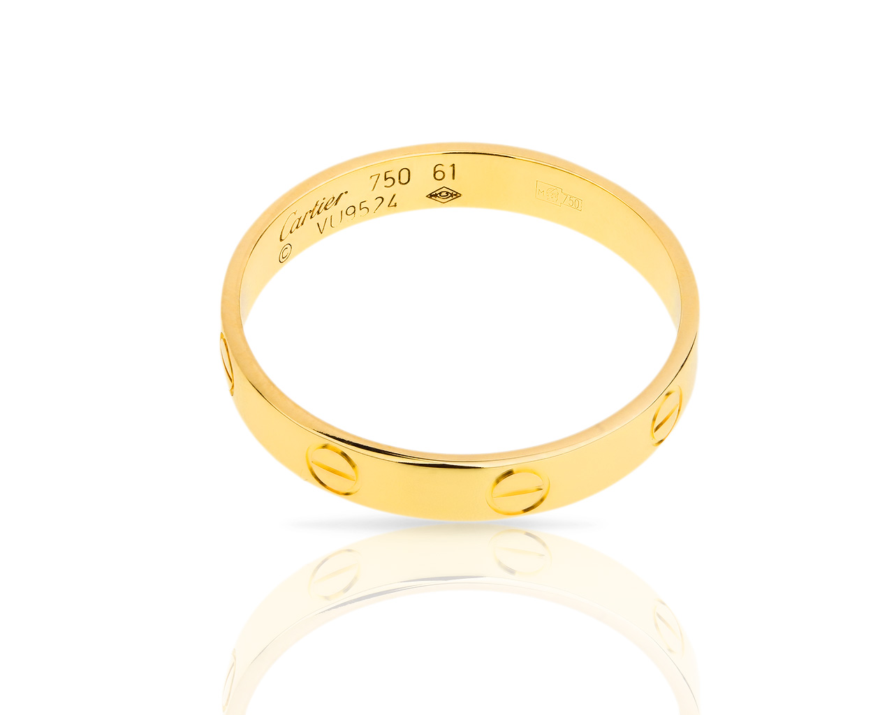 Достойное золотое кольцо Cartier Love