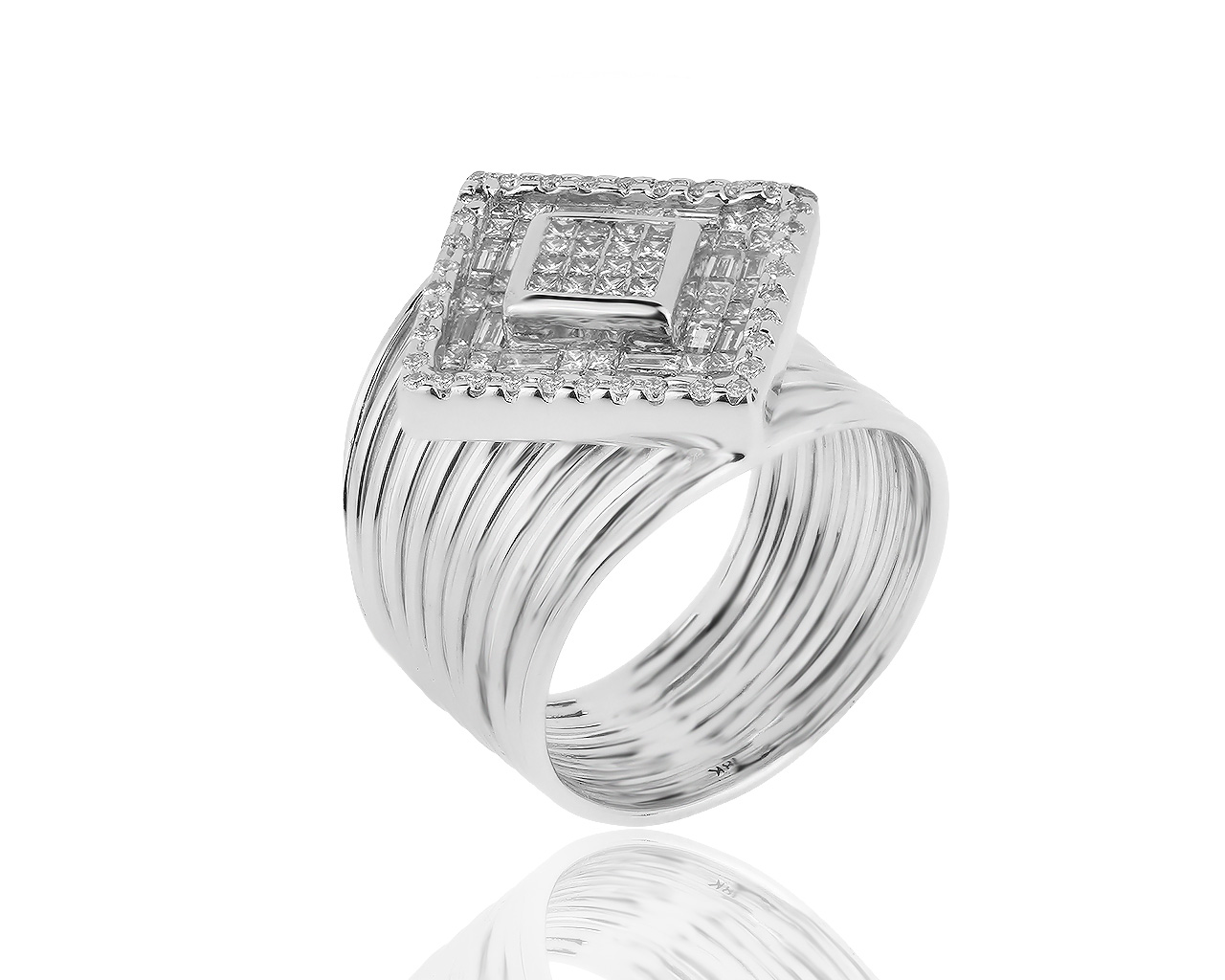 Изысканное золотое кольцо с бриллиантами 1.25ct 250819/11