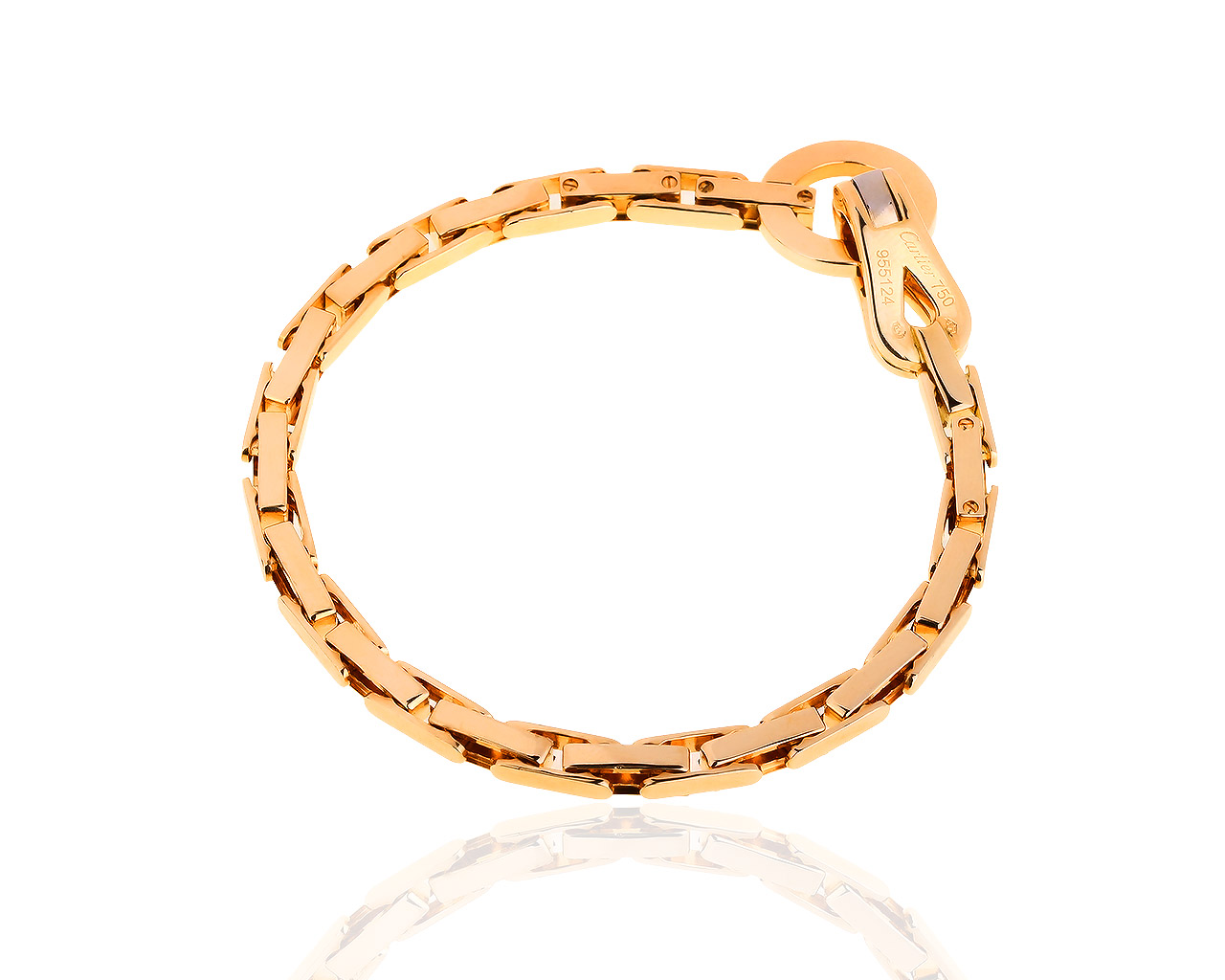 Потрясающий золотой браслет Cartier Agrafe 141117/31
