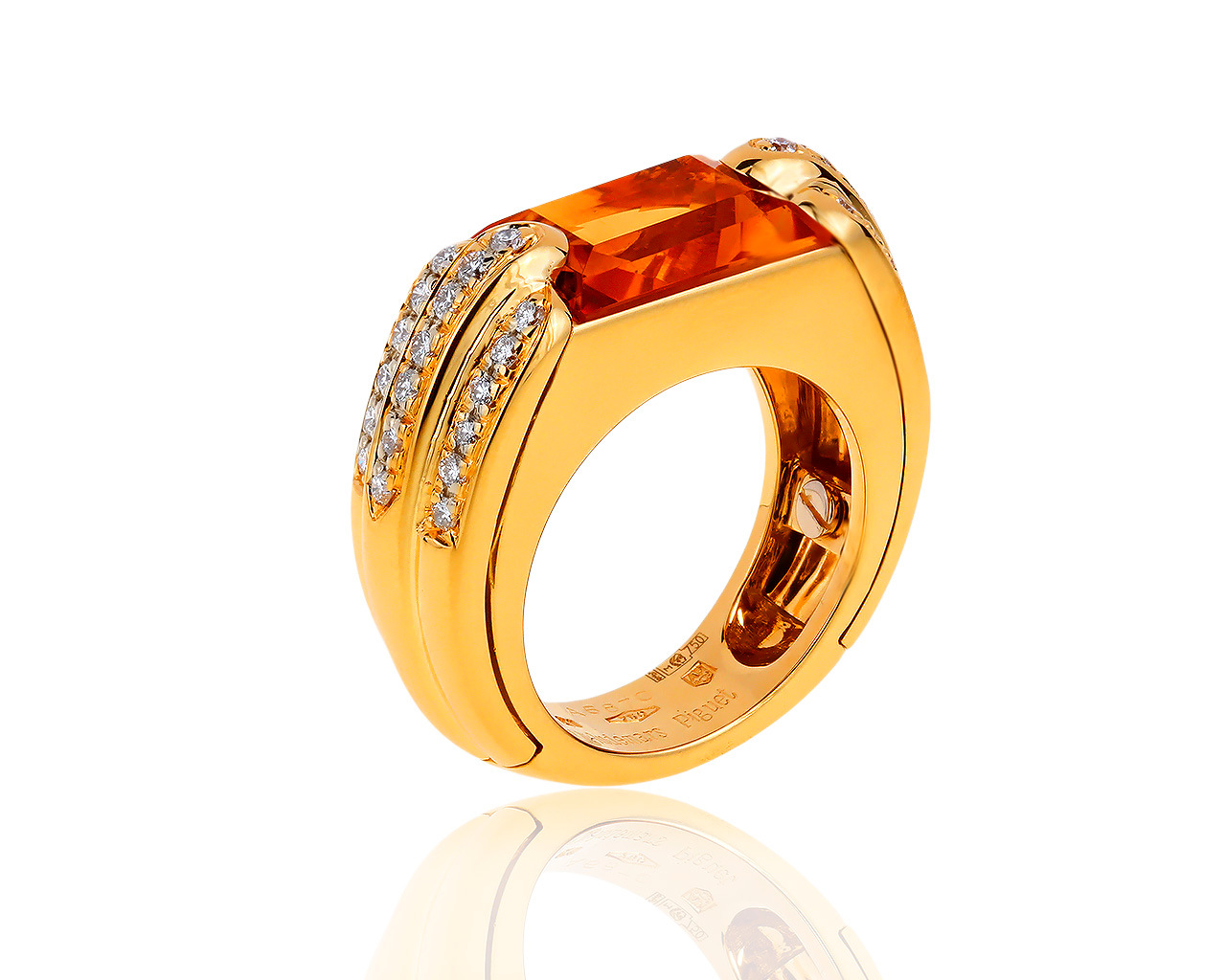 Оригинальное золотое кольцо с бриллиантами 0.51ct Audemars Piguet